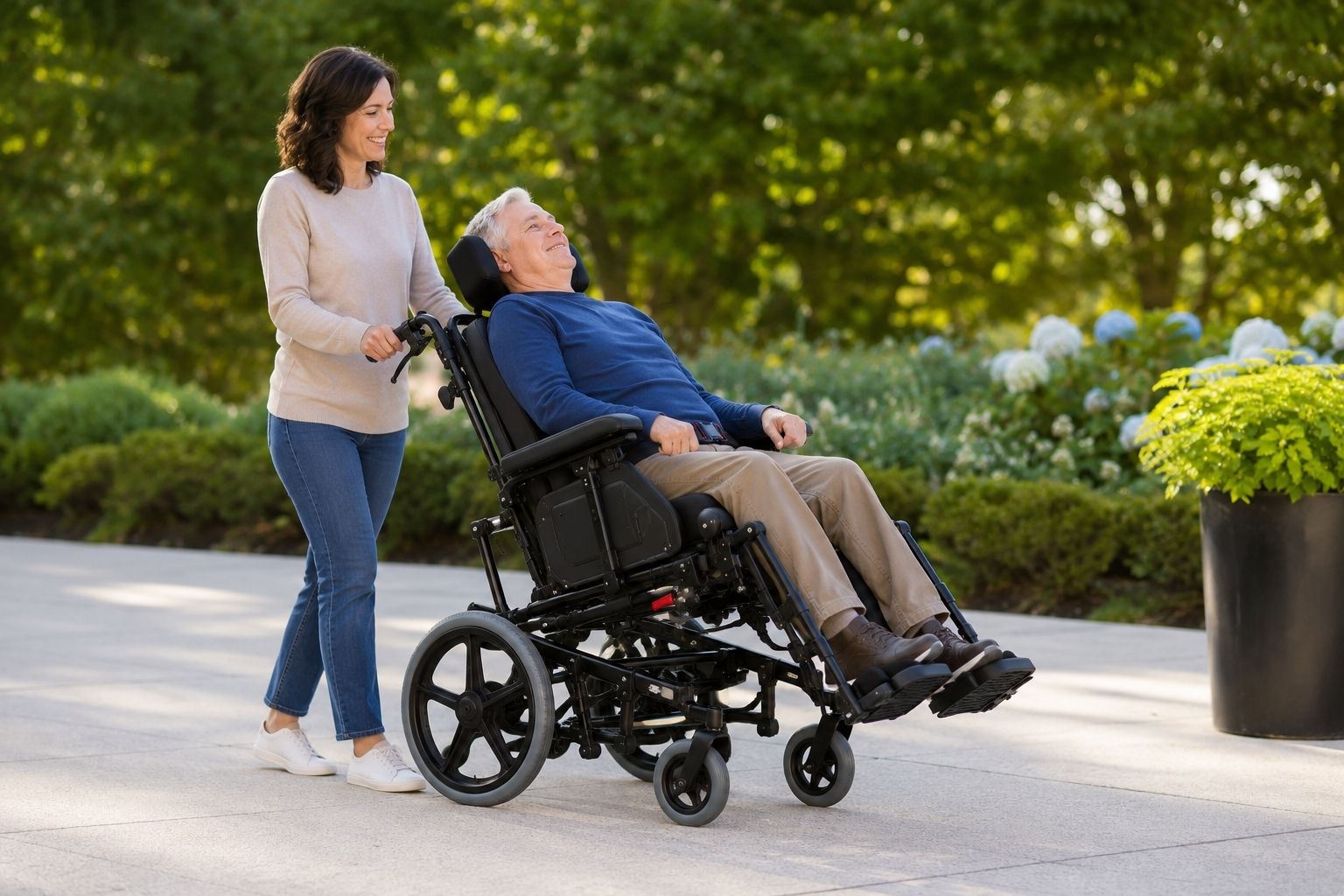 Learn how tilt-in-space reclining wheelchairs improve pressure relief.