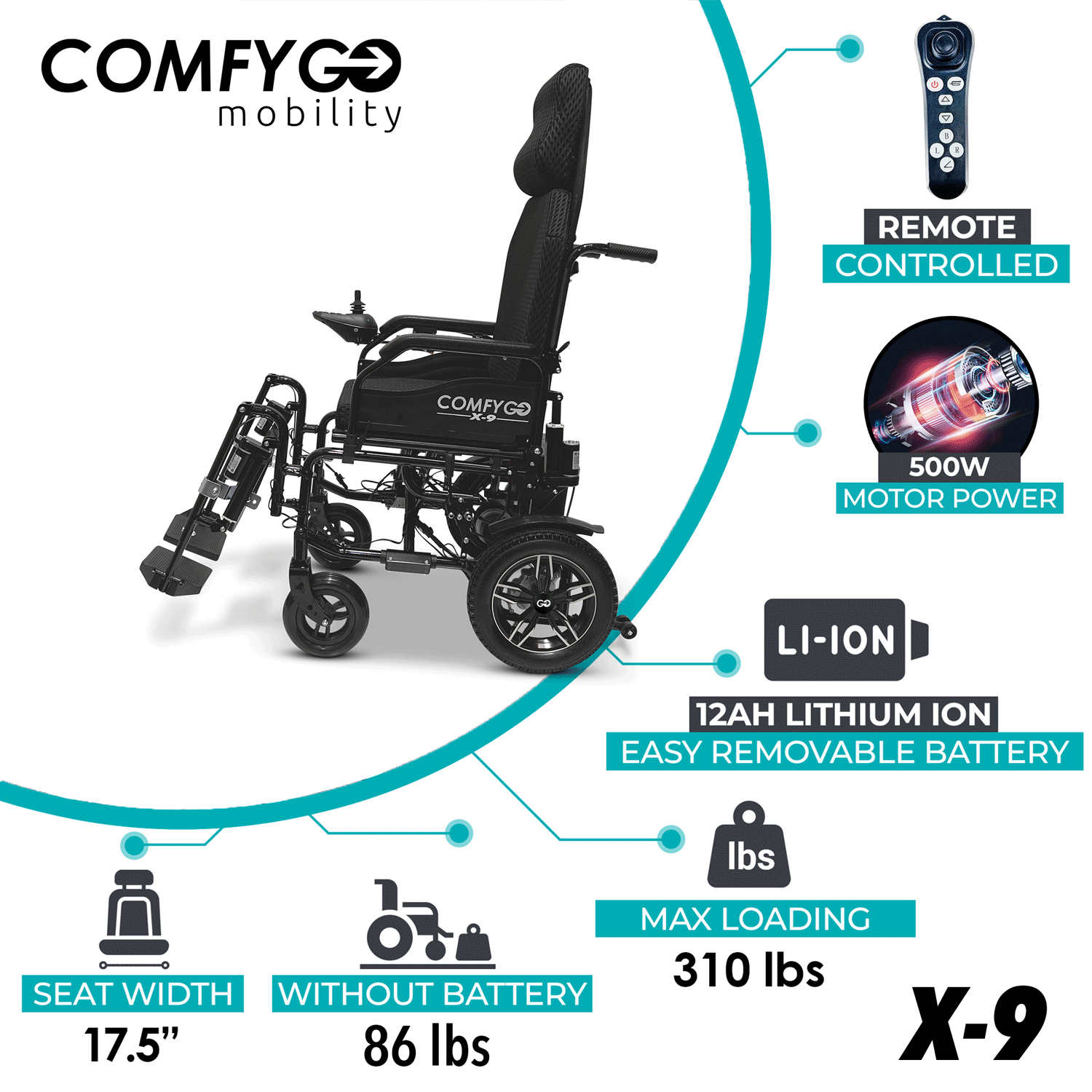 Electric-Reclining-Wheelchair