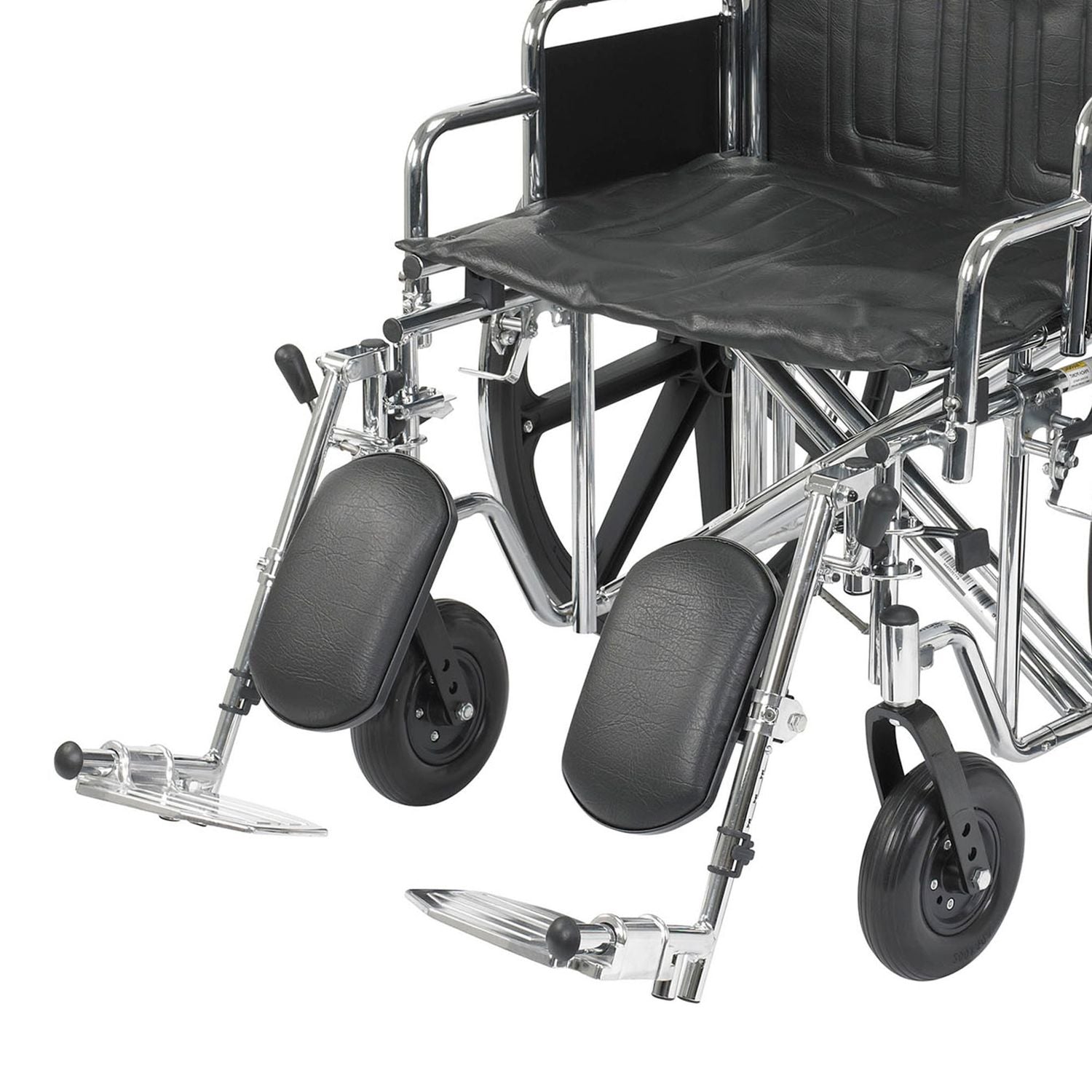 Bariatric Wheelchair McKesson Dual Axle Desk Length Arm Swing-Away Elevating Legrest 450 lbs. Weight Capacity