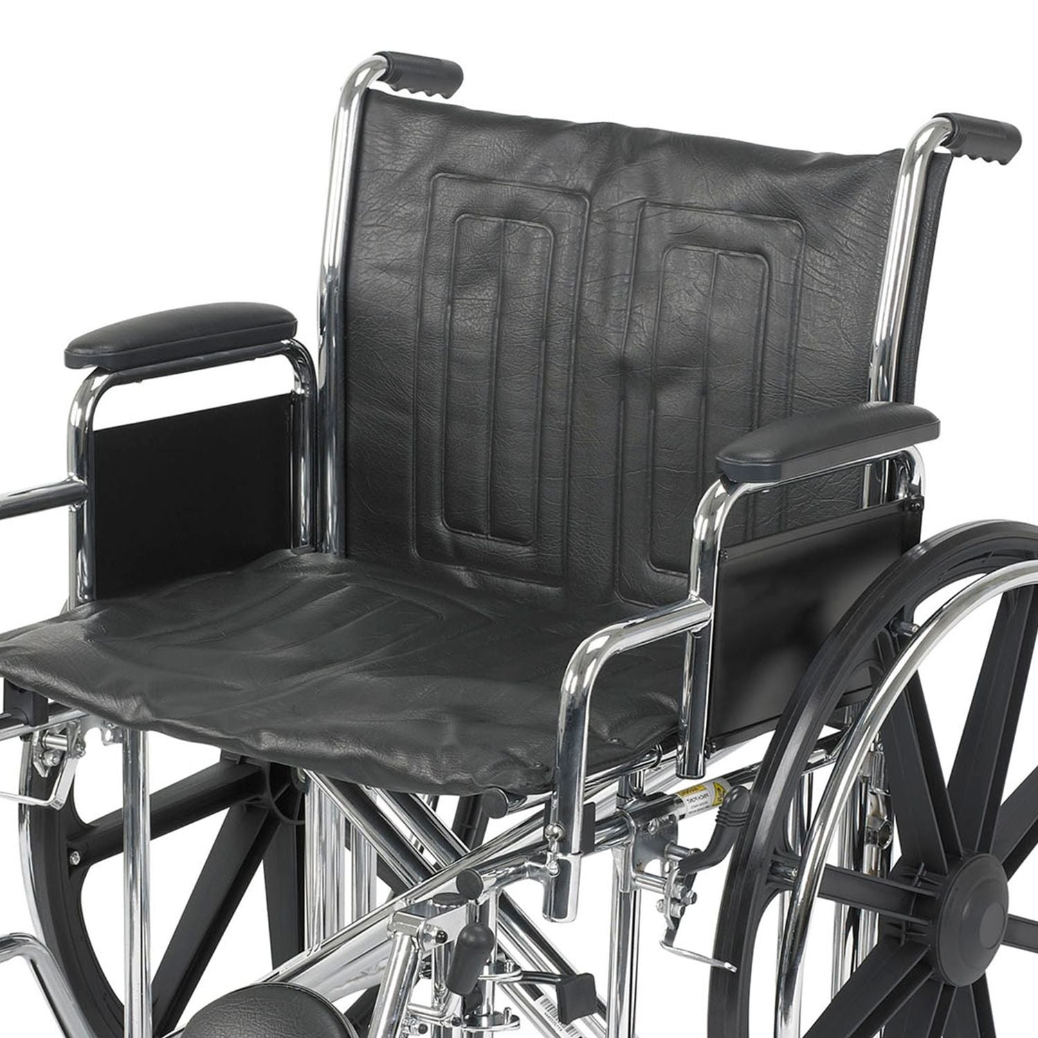 Bariatric Wheelchair McKesson Dual Axle Desk Length Arm Swing-Away Elevating Legrest 450 lbs. Weight Capacity