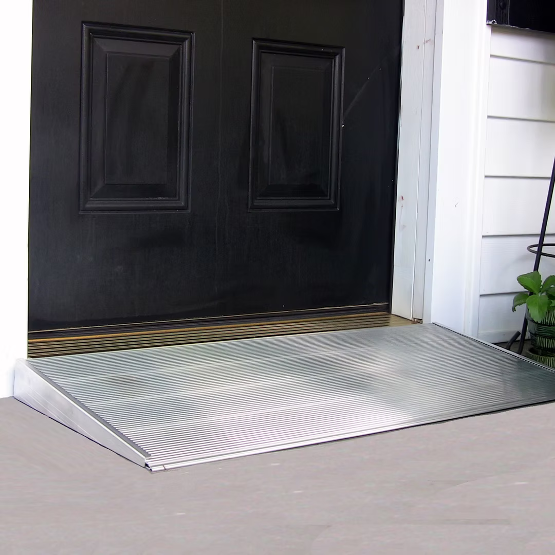 Access4U STR Series Supported Threshold Ramp – Fixed-Slope Aluminum Doorway Ramp