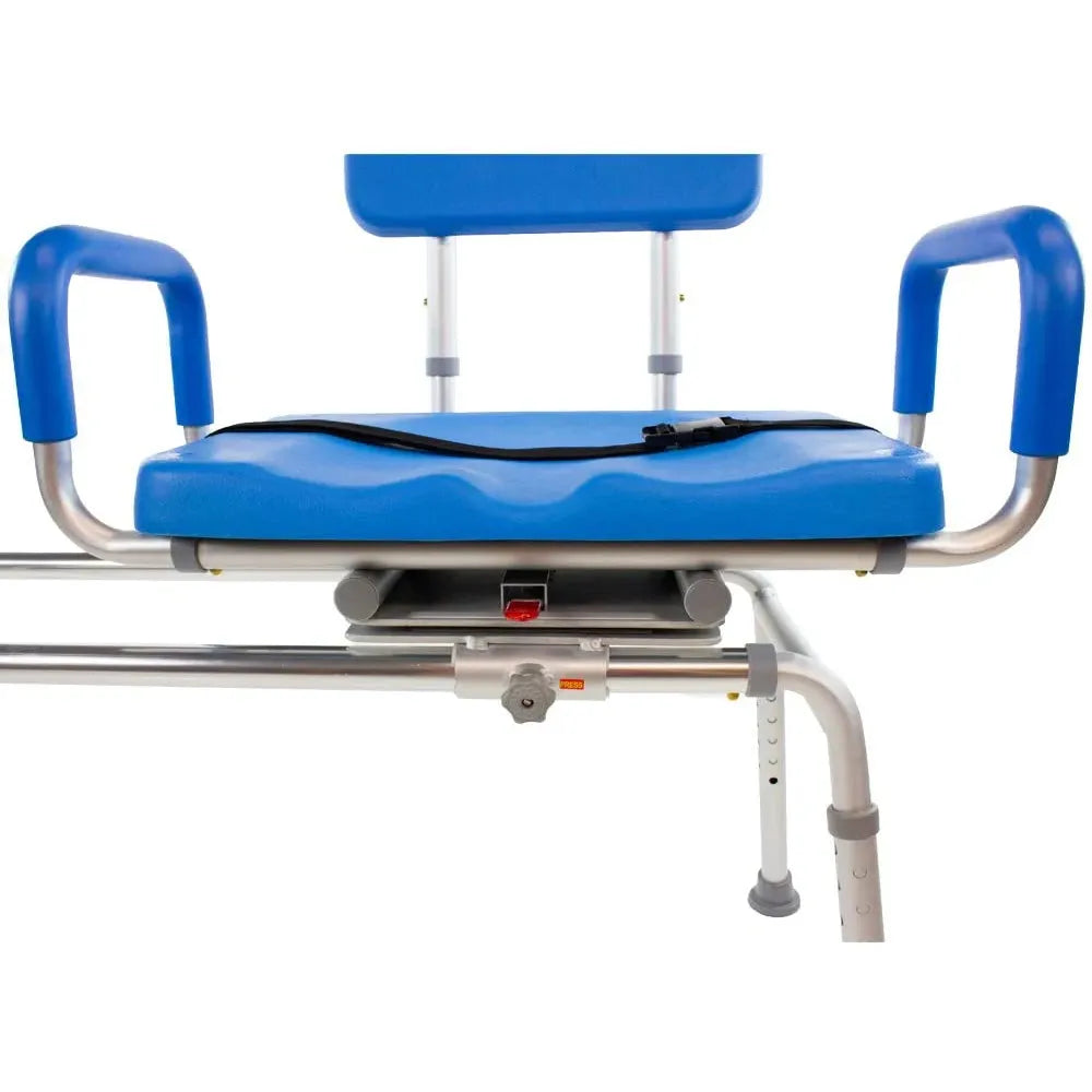 The Original Carousel Sliding Transfer Shower Bath Bench with Swivel Seat - BARIATRIC 600LB Capacity