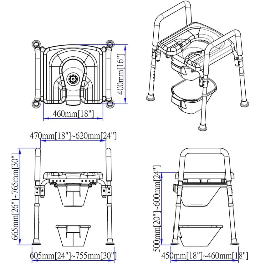 The Ultimate™ Bariatric Raised Toilet Seat, Voted#1 Most Comfortable