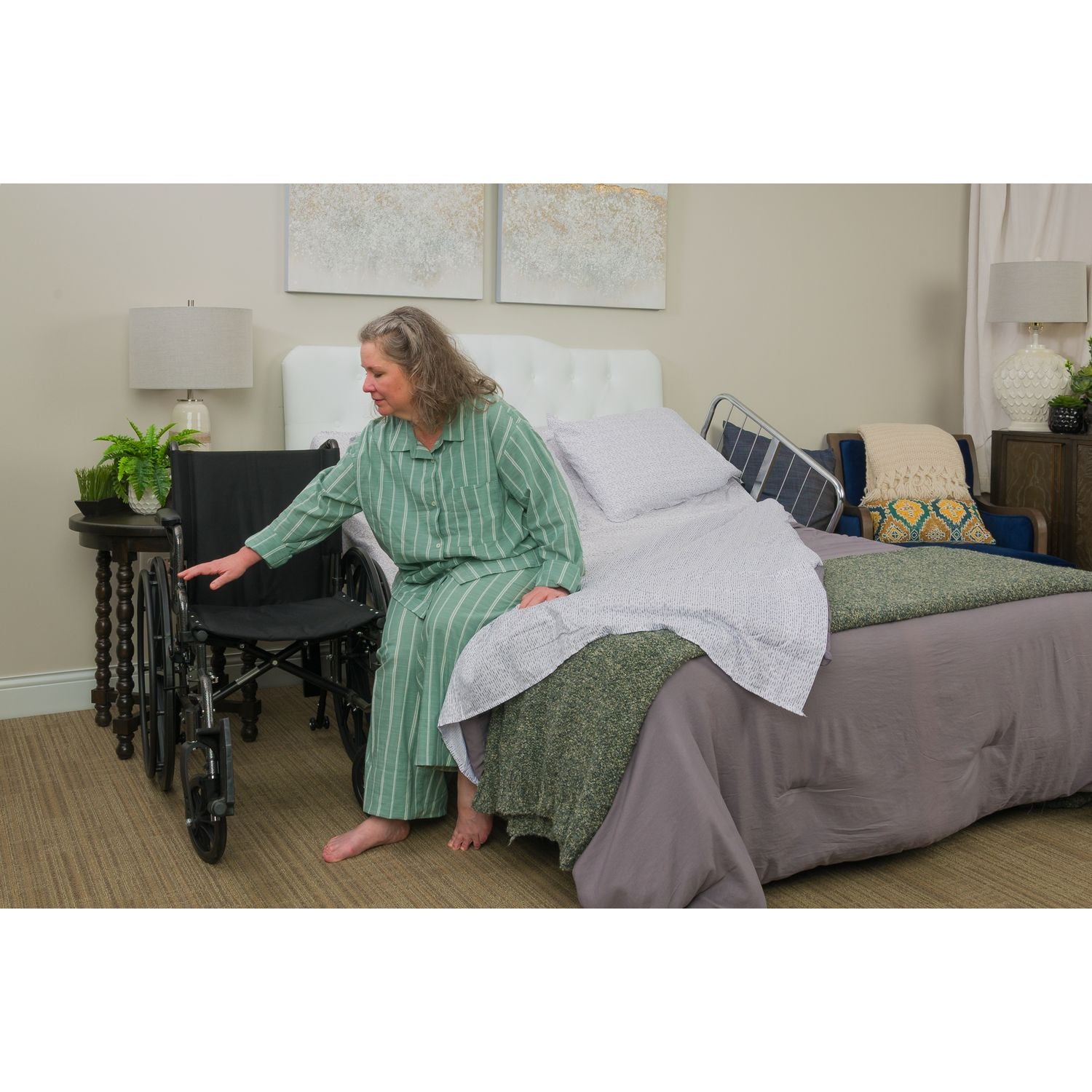 Supernal 3 Hi-Lo Bed – Adjustable Bed for Home with Hi-Lo Positioning & Wall-Hugging Design (Up to 500 lb Capacity, Made in USA)