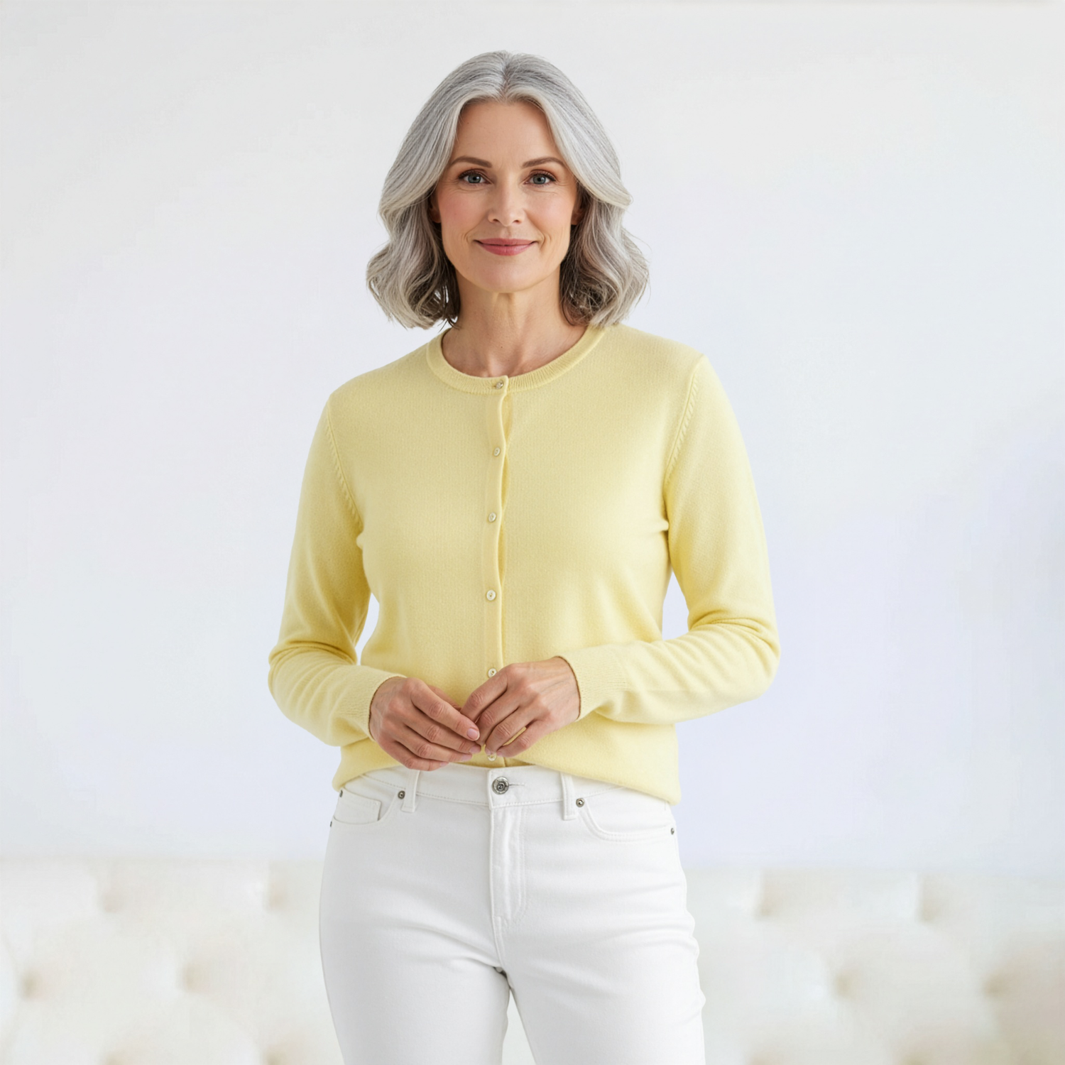 MagnaReady adaptive magnetic cardigan easy dressing clothing for seniors