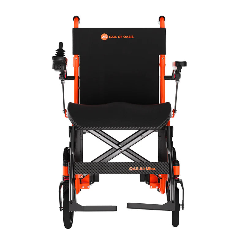 OAS Air Ultra Folding Electric Wheelchair – 36 lb Lightweight Travel Power Chair with Dual Battery