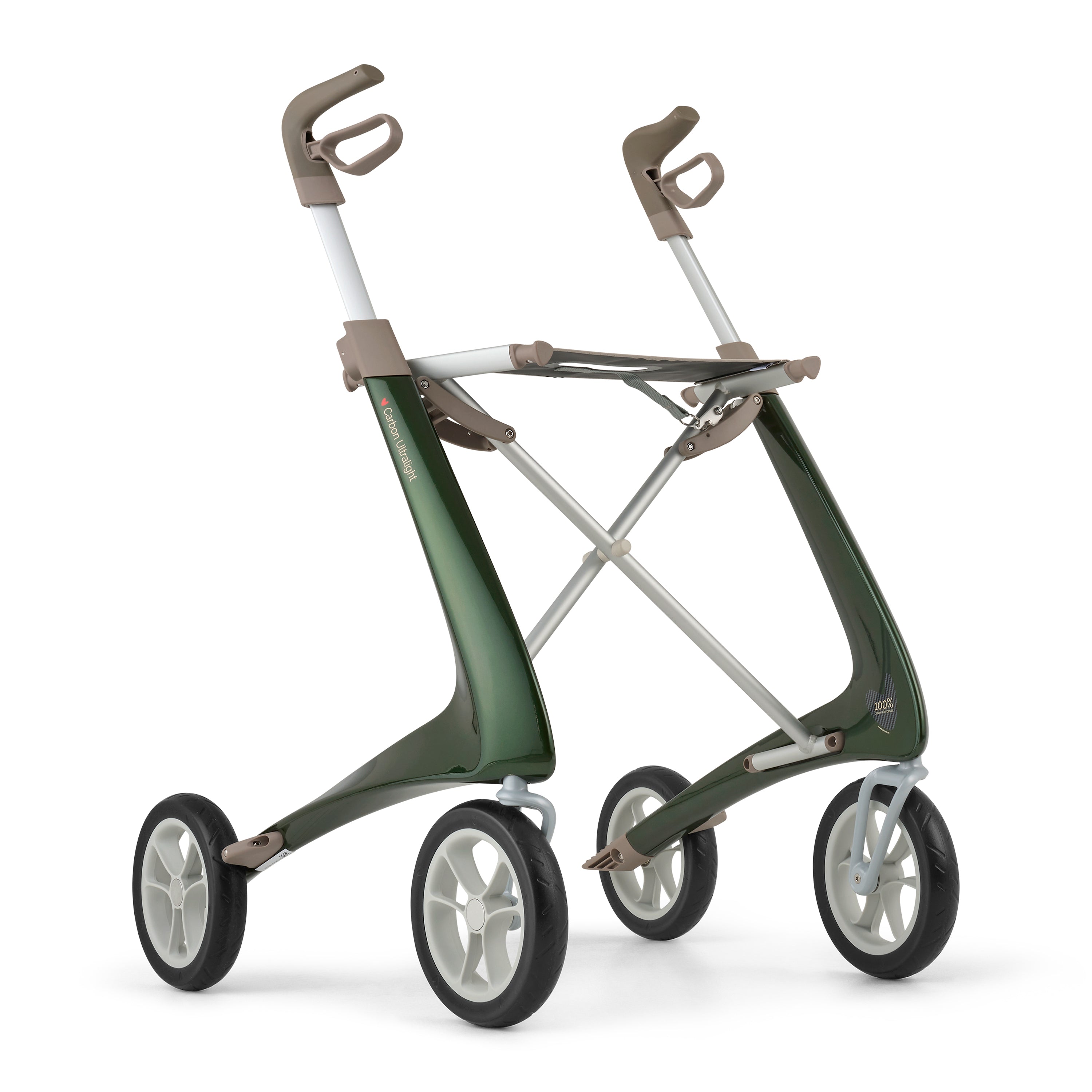 byACRE Carbon Ultralight Rollator – Carbon Fiber Lightweight Folding Rollator