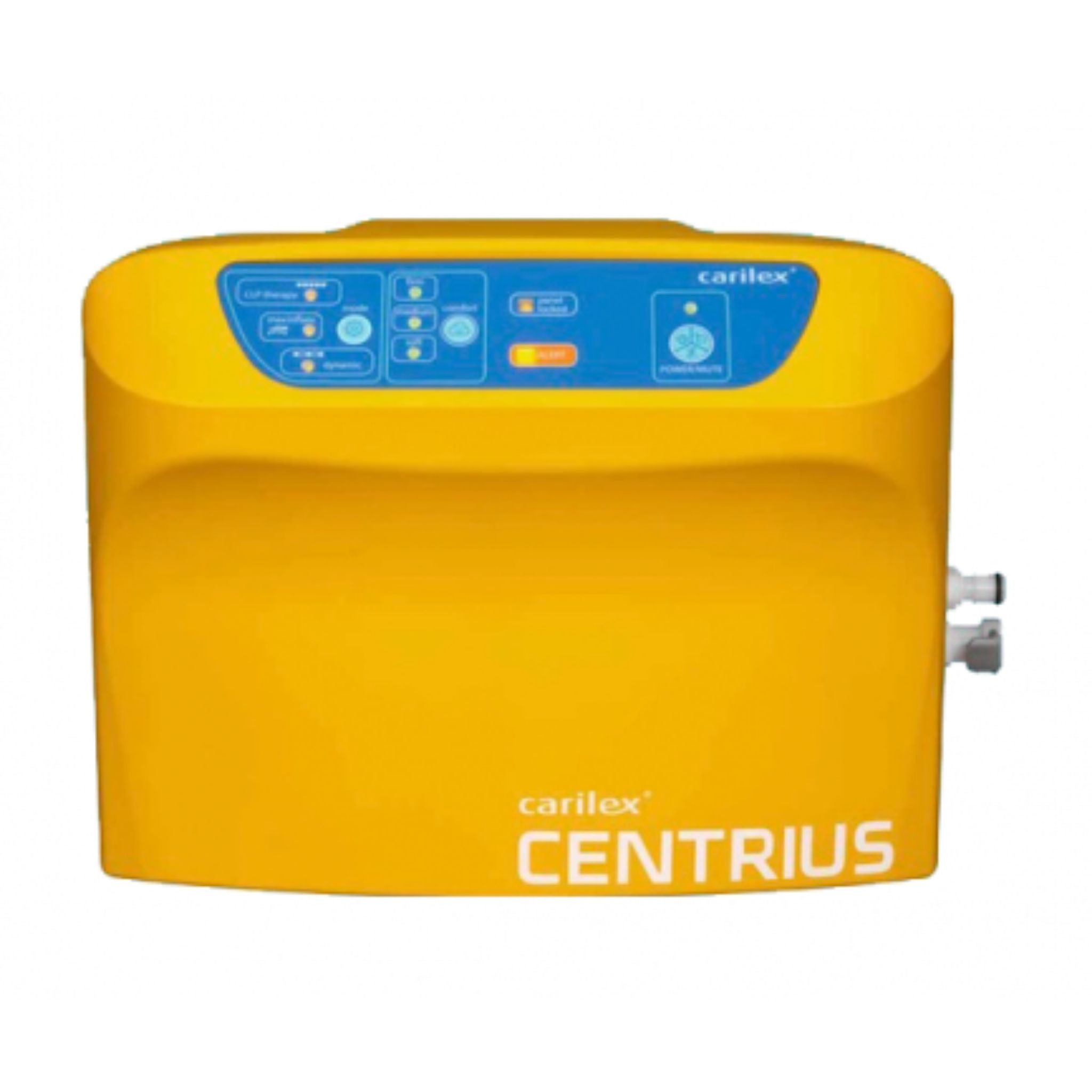Carilex Centrius air mattress system pump unit with digital control panel, designed for alternating pressure and constant low pressure therapy with intelligent pressure sensing technology