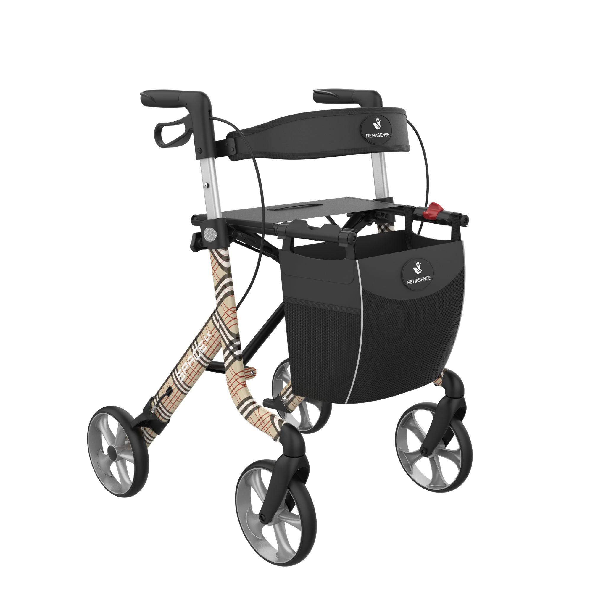 Unique SPARK Art Line Designer Rollator – Ultra-Lightweight Foldable Walker with Seat by Rehasense