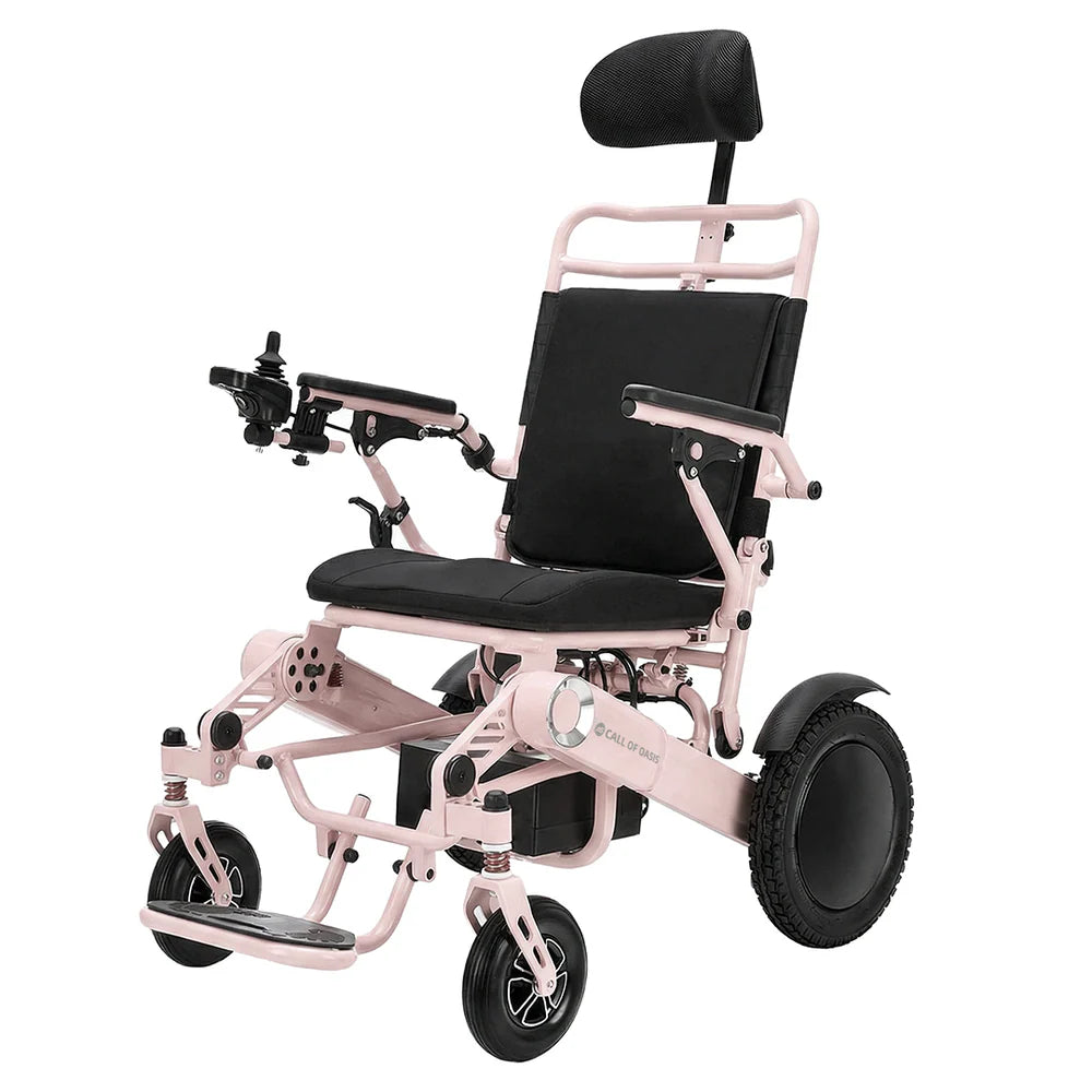 OAS Cruise Pro Folding Electric Wheelchair – Reclining 350 lb Travel Power Chair