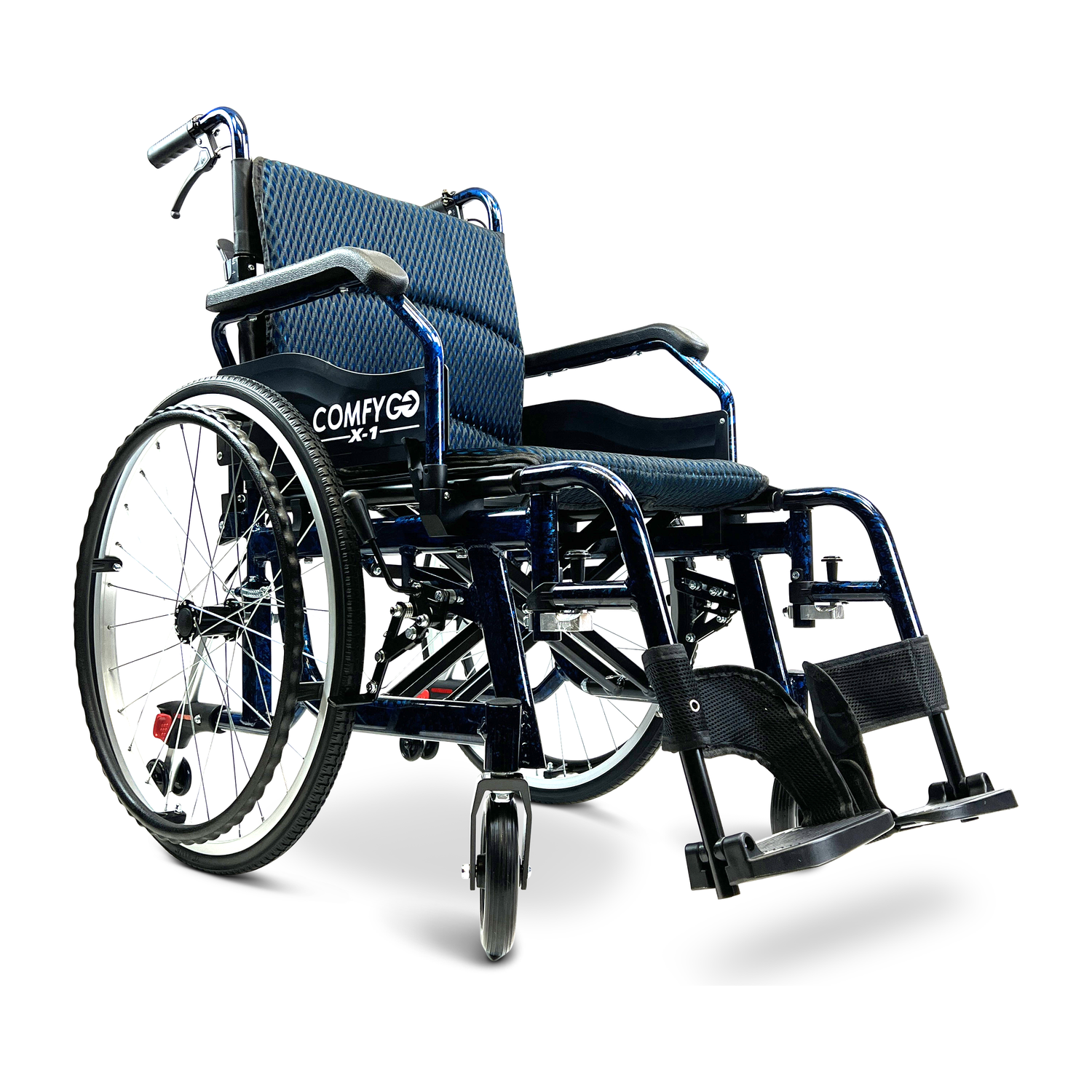 X-1 ComfyGO Lightweight Manual Wheelchair with Quick-Detach Wheels