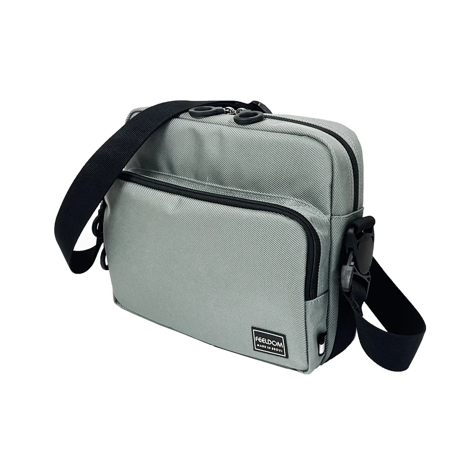 Silver FEELDOM MODU-Satchel adaptive crossbody bag with adjustable shoulder strap and wheelchair-compatible design