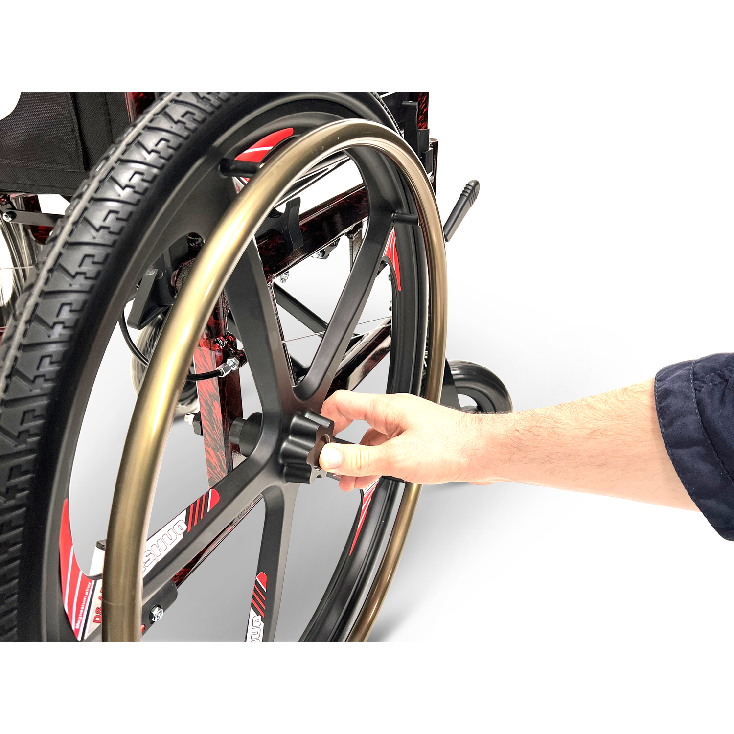 X-1 ComfyGO Lightweight Manual Wheelchair with Quick-Detach Wheels