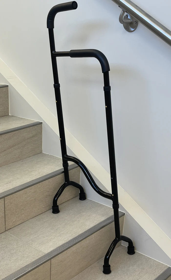 Rock Steady Cane Stair Assist Cane – Adjustable Lightweight Stair Support Cane