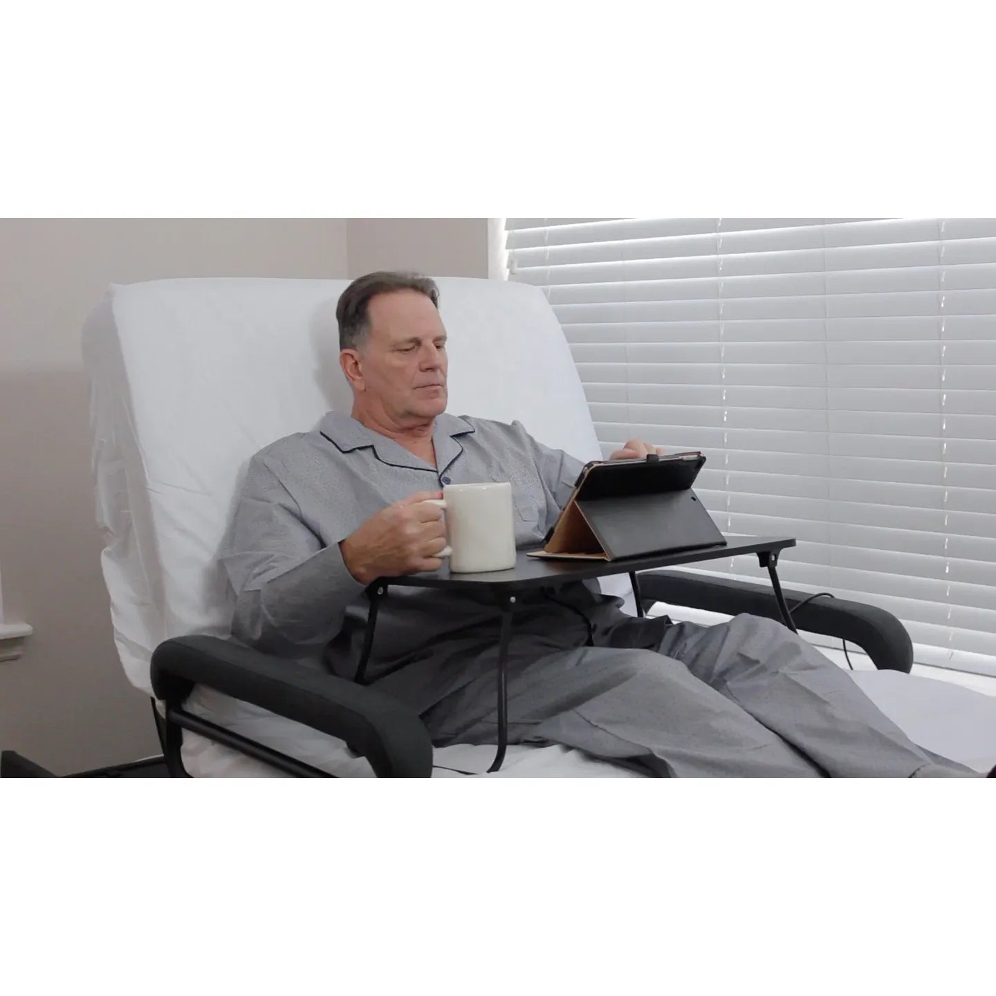 hospital bed alternative with lift chair functionality built in