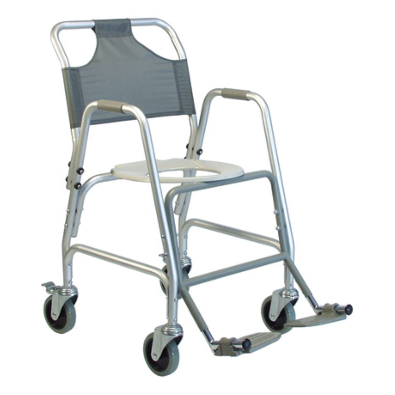Deluxe Shower Transport Chair with Footrests