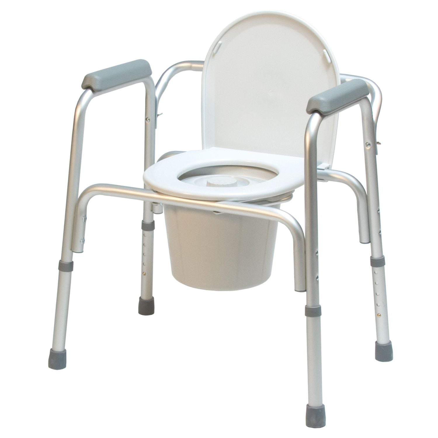 Folding Aluminum Commode