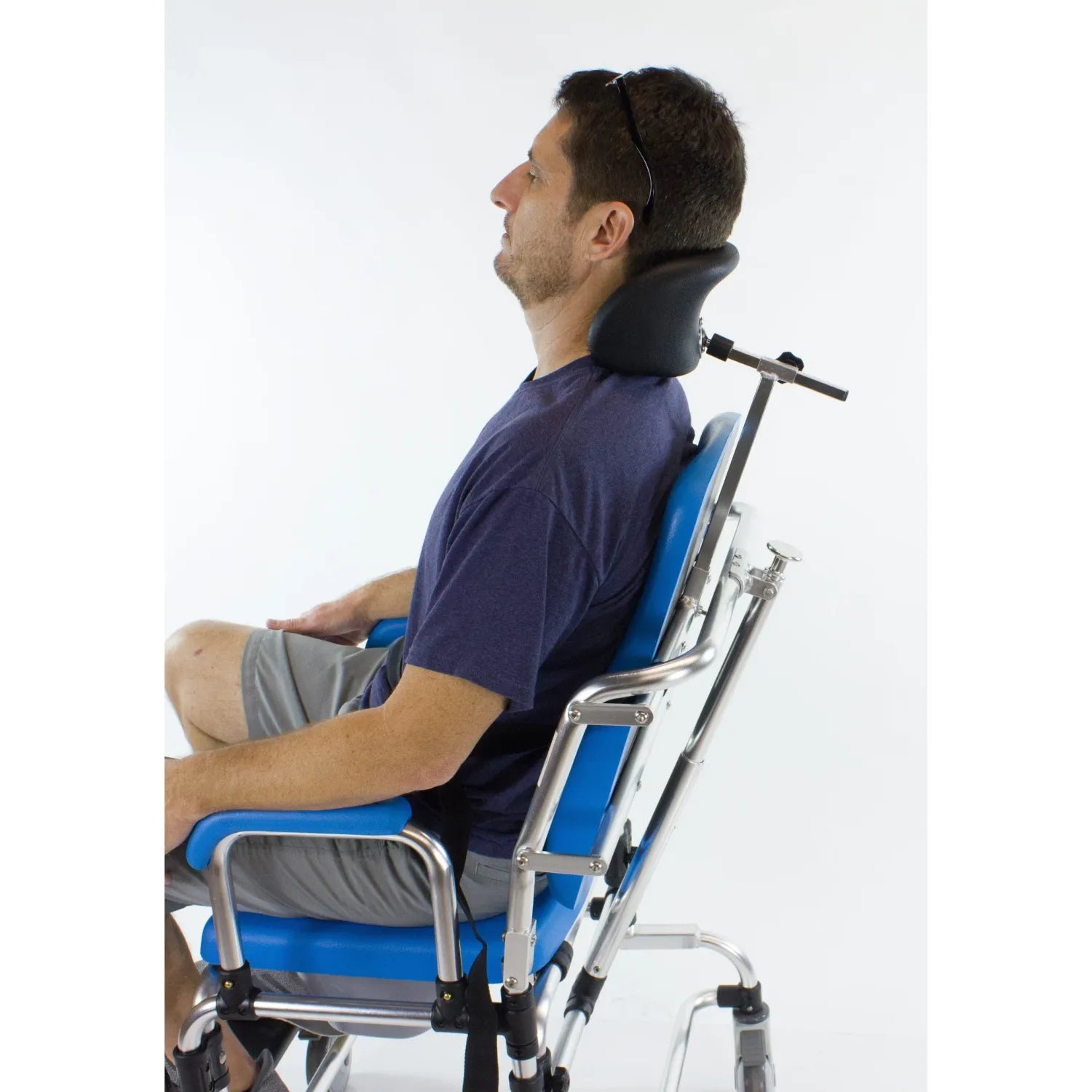 Heavy-Duty Tilt Bath Chair with ComfortMesh Cover & Adjustable Positioning – Floor-Level Support Chair