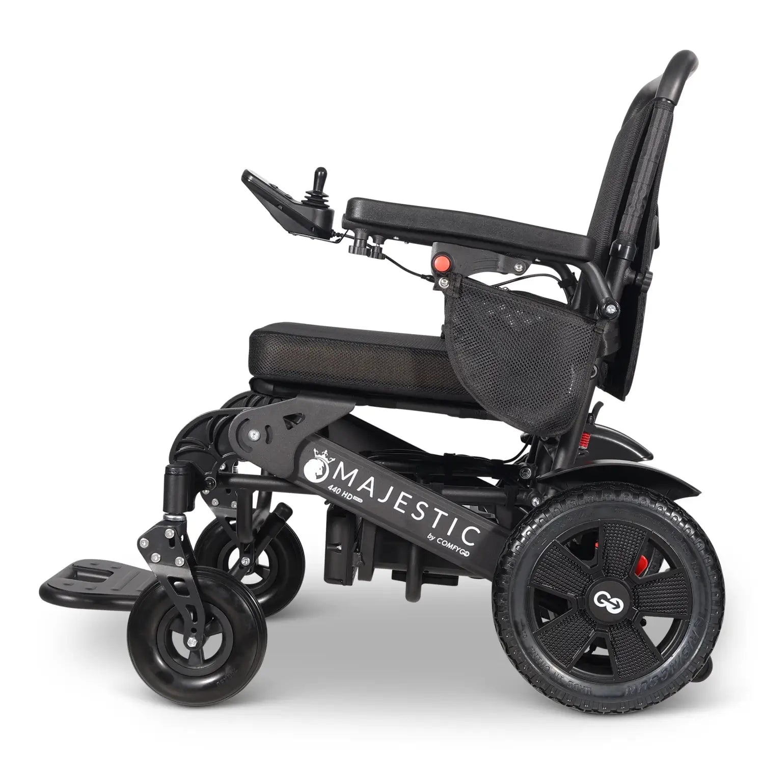ComfyGO MAJESTIC 440 HD PLUS Electric Wheelchair – Bariatric Folding Power Chair (440 lb Capacity)
