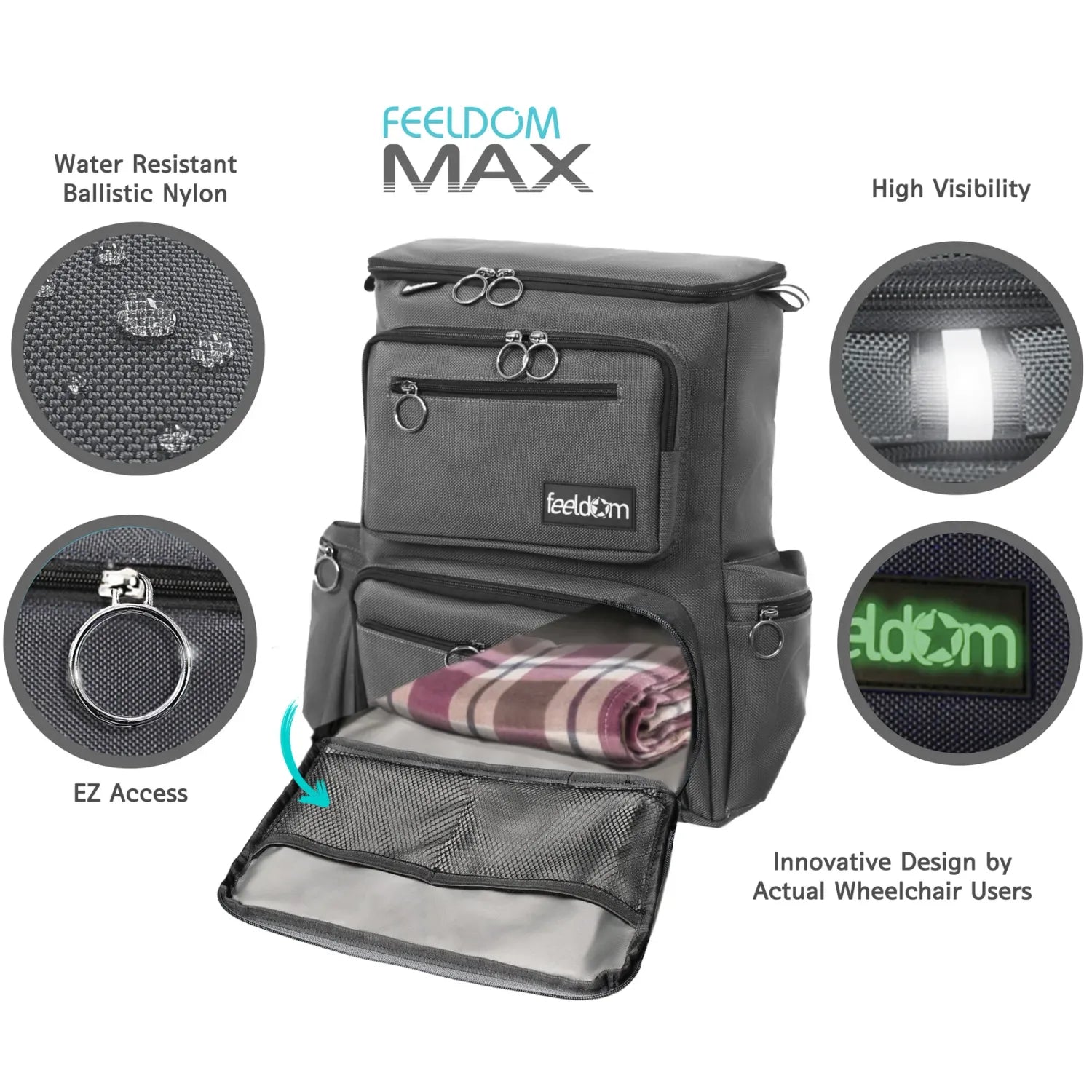MAX Deluxe MEDIUM Wheelchair Backpack