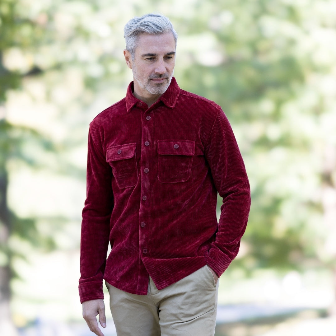 magnetic button dress shirt Men's Closure Corduroy in Classic Red - Size S - MagnaReady - Parkinson's Adaptive Clothing MONTSAND flannel feel from the Size:Petite XS Wild Fable Dresses |