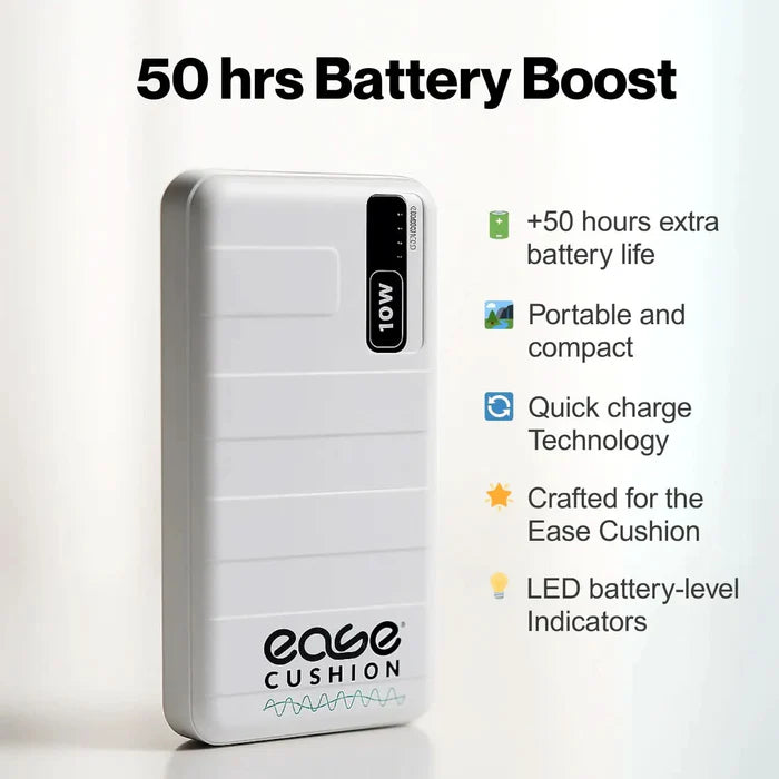 Ease Seating Systems Battery Boost Pack for Ease Cushion Gen 2 – Portable Extended Power Battery with Fast Charging