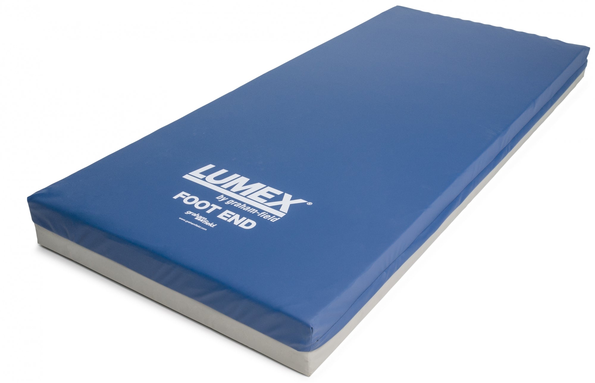 Select Series LS150 Foam Hospital Bed Mattress by Lumex – Firm Side Rails & Soft Heel Section (400 lb Capacity)