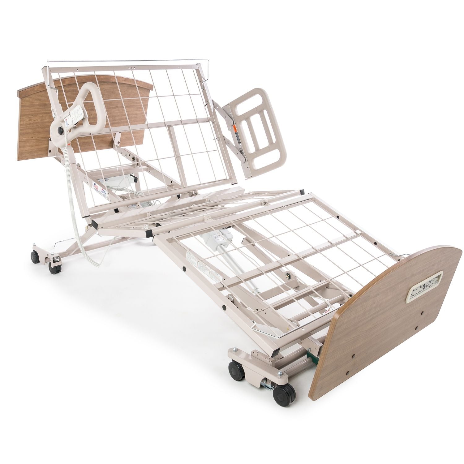 electric hospital bed with transport certification and low profile design