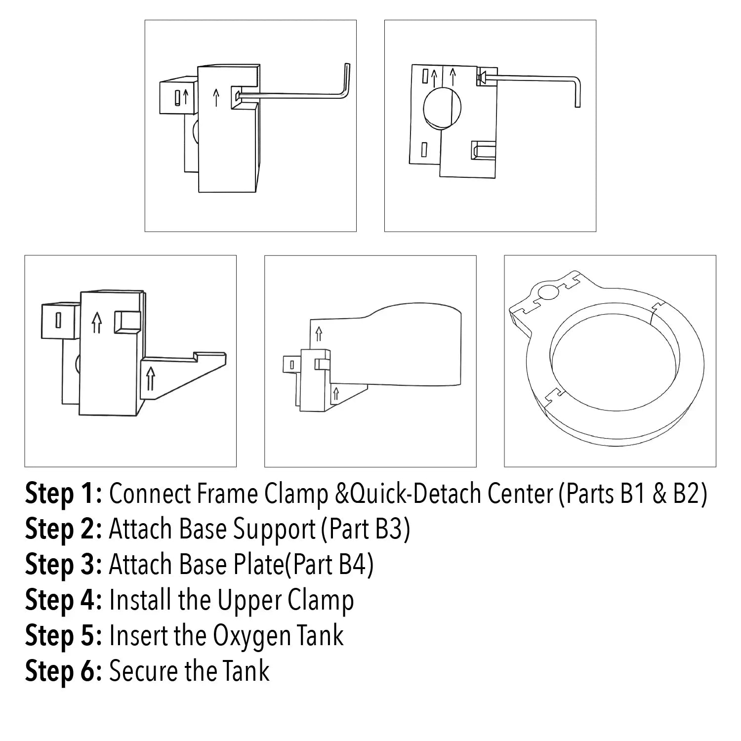 ComfyGO Quick Detach Oxygen Tank Holder – Class E Compatible