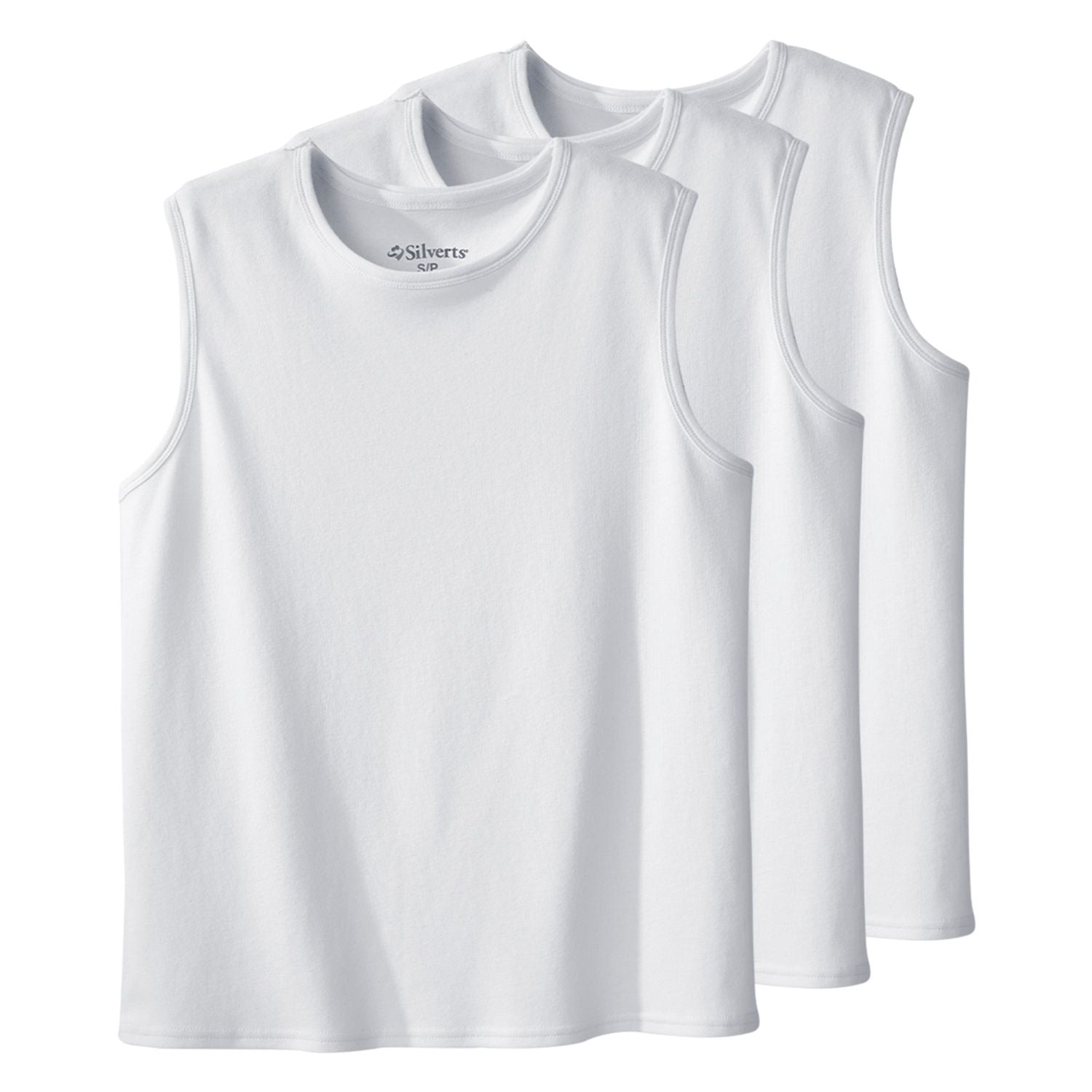 3 Pack - Men's Adaptive Sleeveless Undershirt