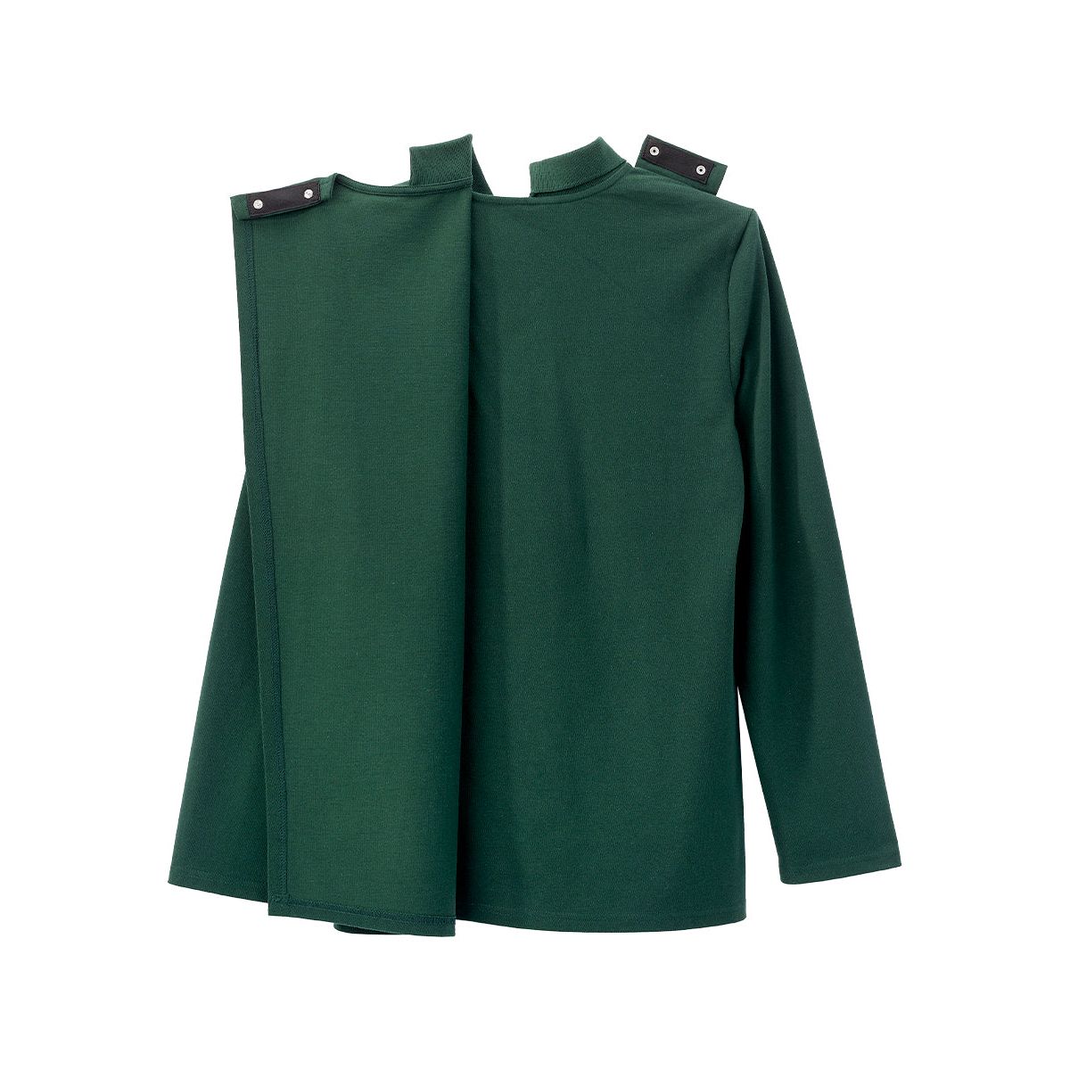Men's Adaptive Open Back Polo Shirt with Long Sleeves