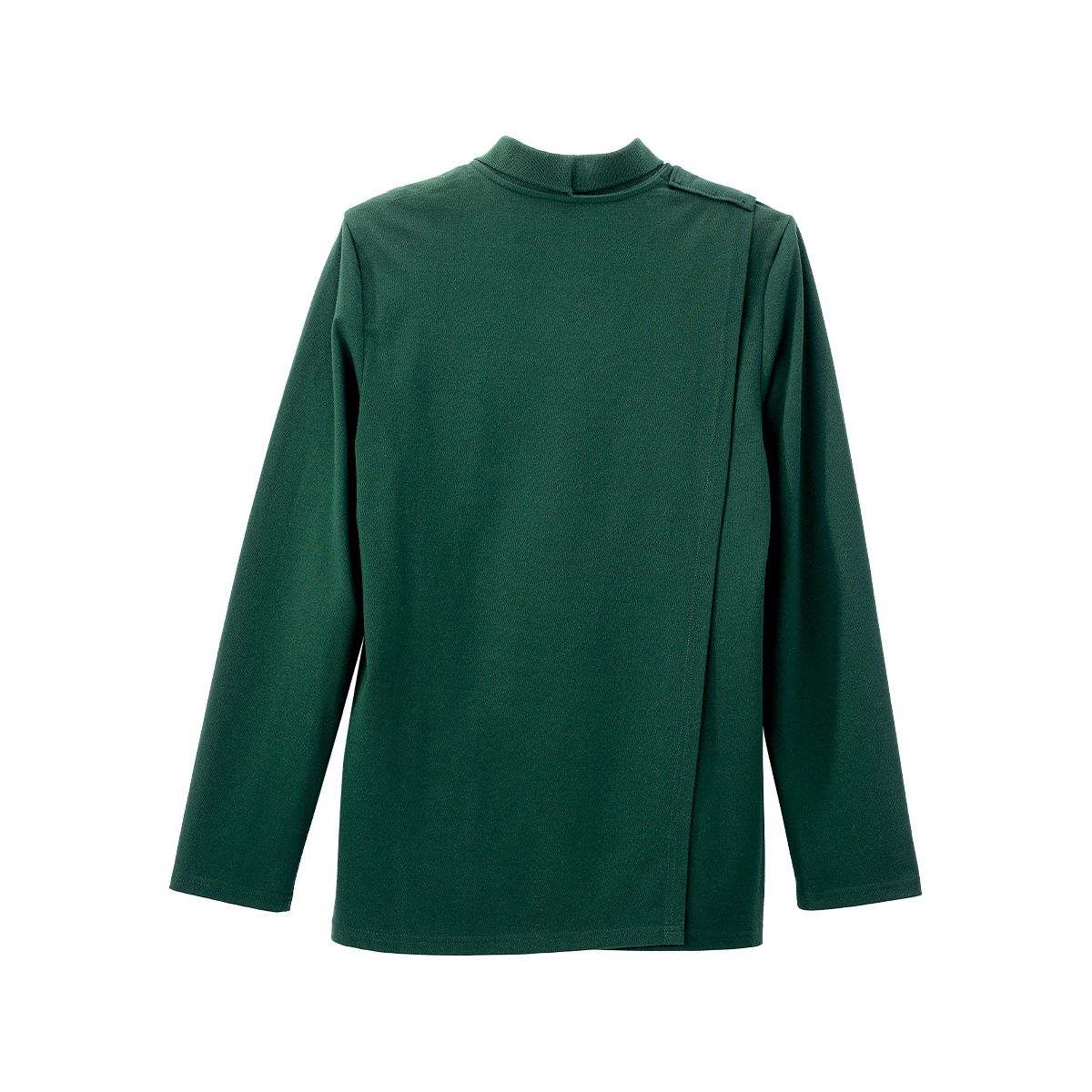 Men's Adaptive Open Back Polo Shirt with Long Sleeves