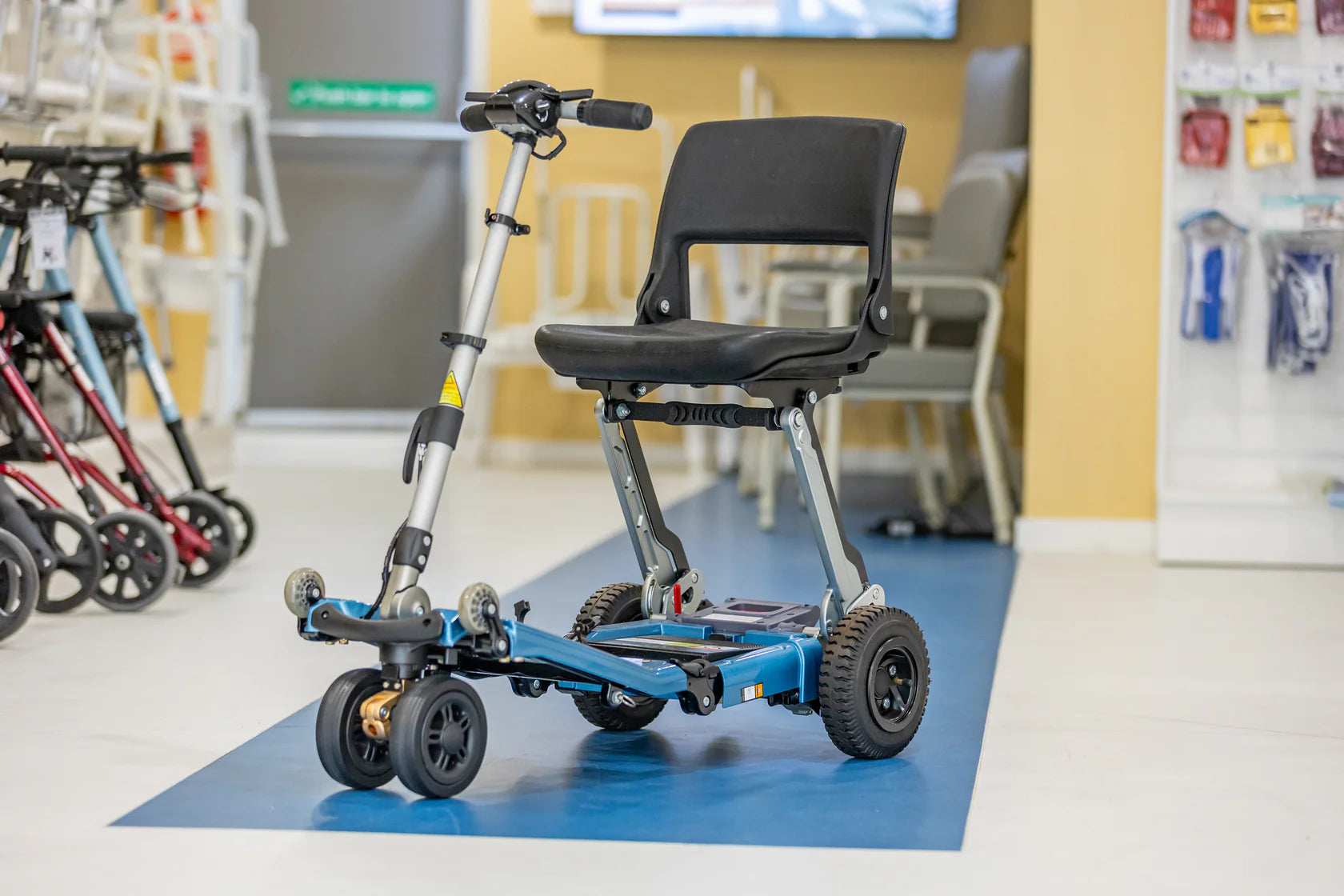 Free Add Ons with Purchase of Luggie Super Plus 3 Folding Mobility Scooter by FreeRider – Heavy-Duty Travel Scooter with Suspension & 360 lb Capacity