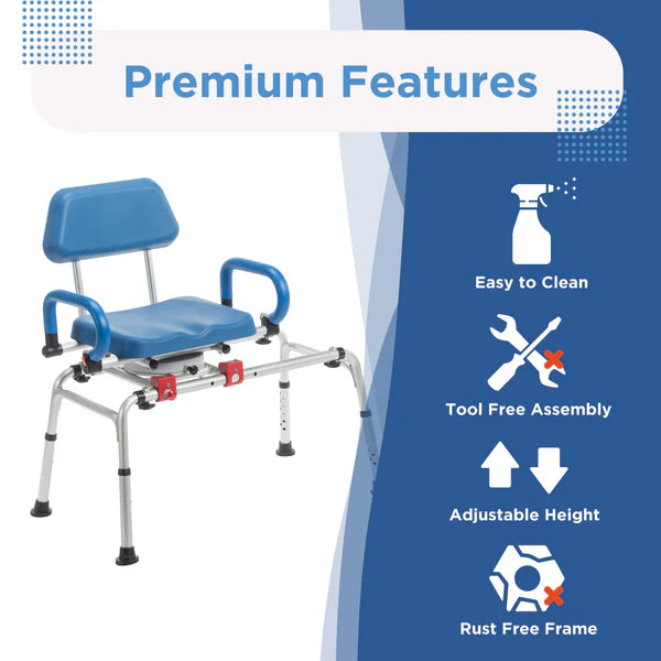 SoftSecure Rotating Transfer Bench with Microban