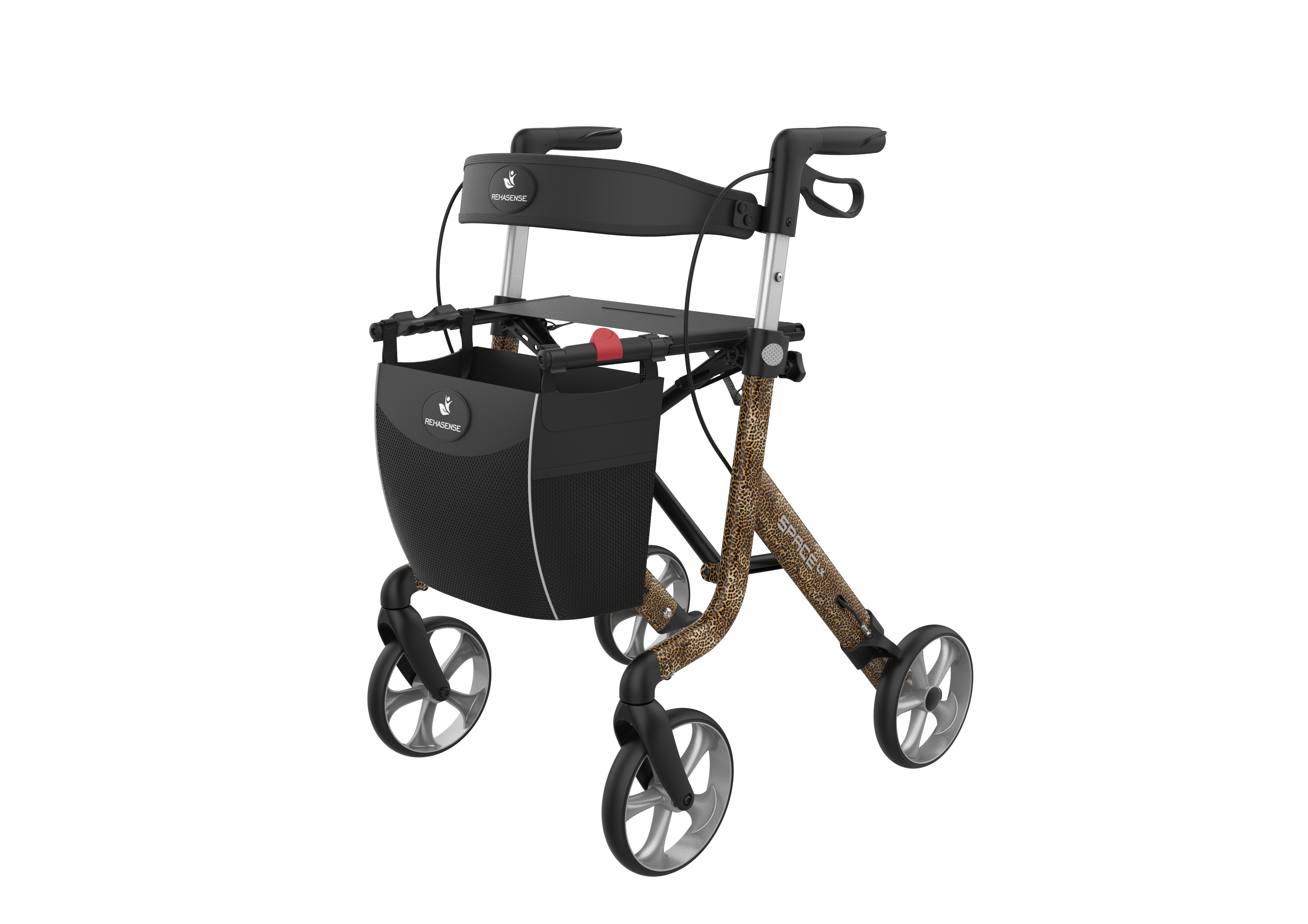 Unique SPARK Art Line Designer Rollator – Ultra-Lightweight Foldable Walker with Seat by Rehasense