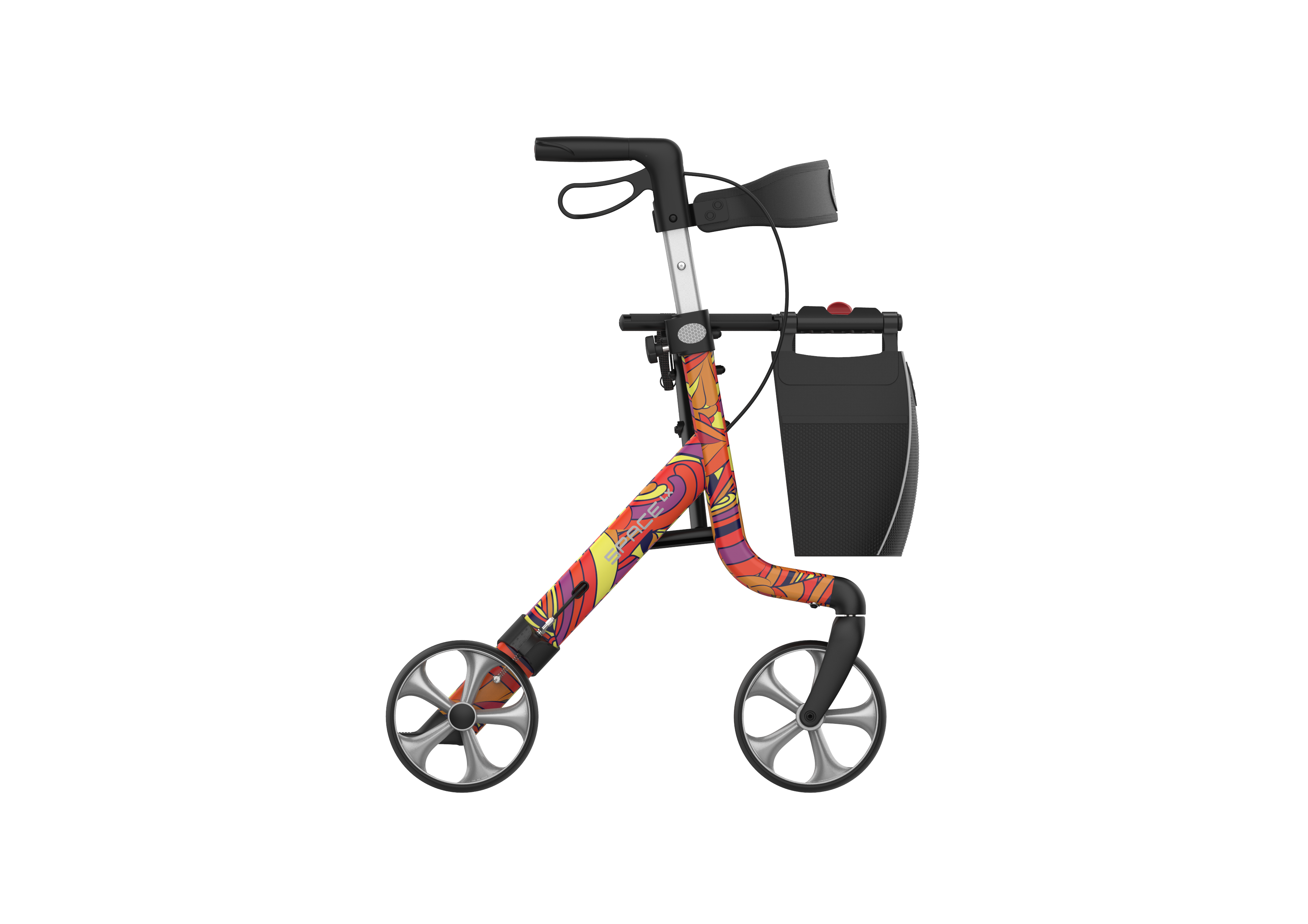 Unique SPARK Art Line Designer Rollator – Ultra-Lightweight Foldable Walker with Seat by Rehasense