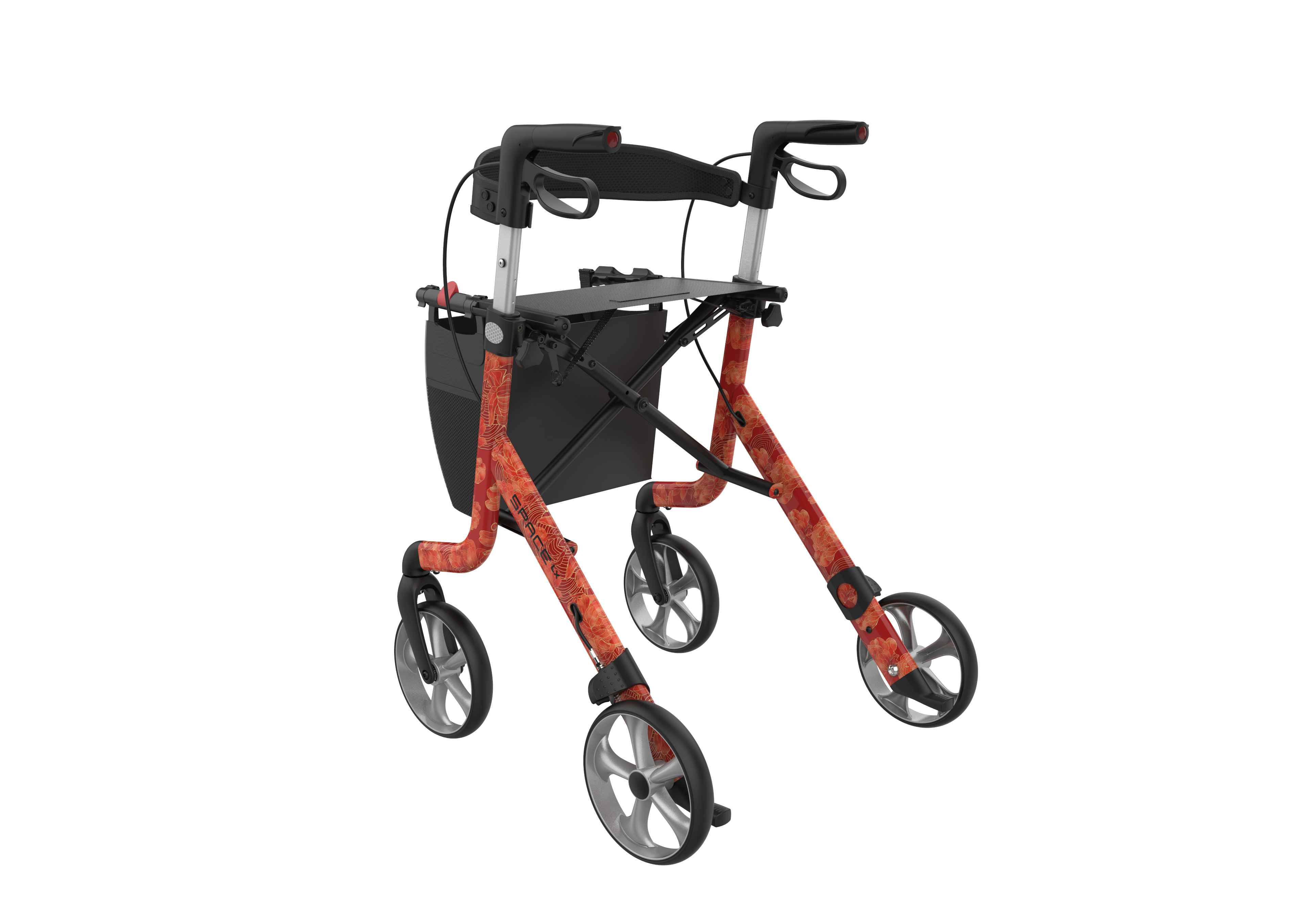 Unique SPARK Art Line Designer Rollator – Ultra-Lightweight Foldable Walker with Seat by Rehasense
