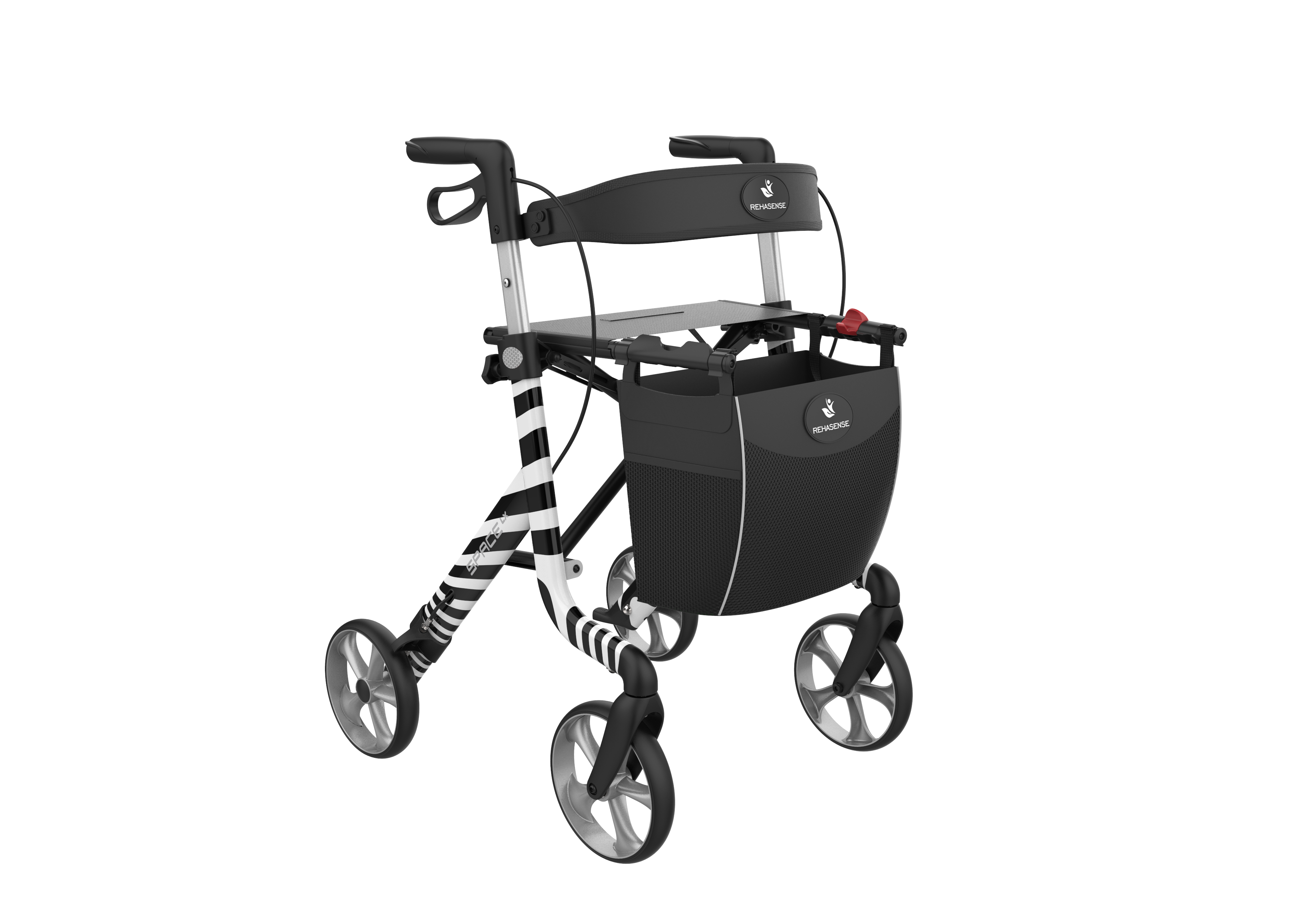 Unique SPARK Art Line Designer Rollator – Ultra-Lightweight Foldable Walker with Seat by Rehasense