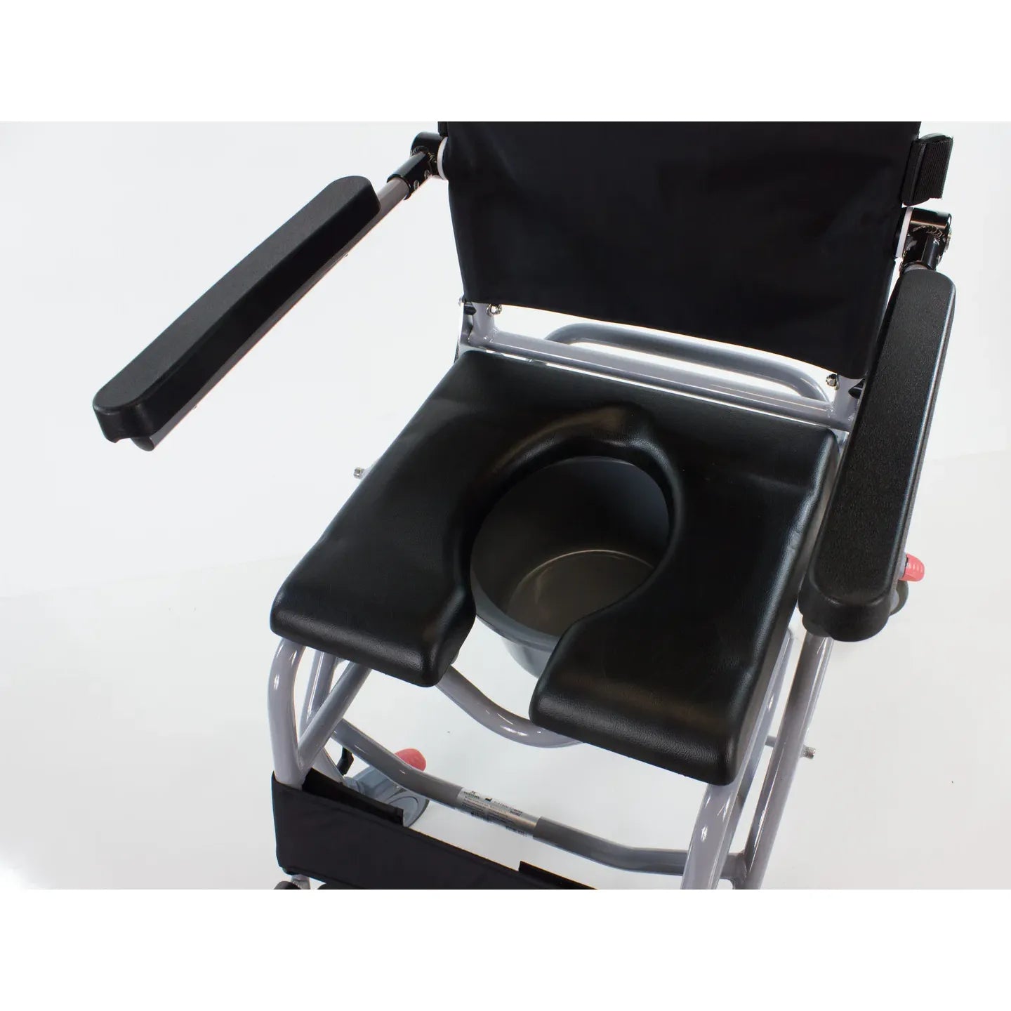 Tilt-in-Space Shower/Commode Chair with Adjustable Headrest & Flip-Up Arms – Total Care