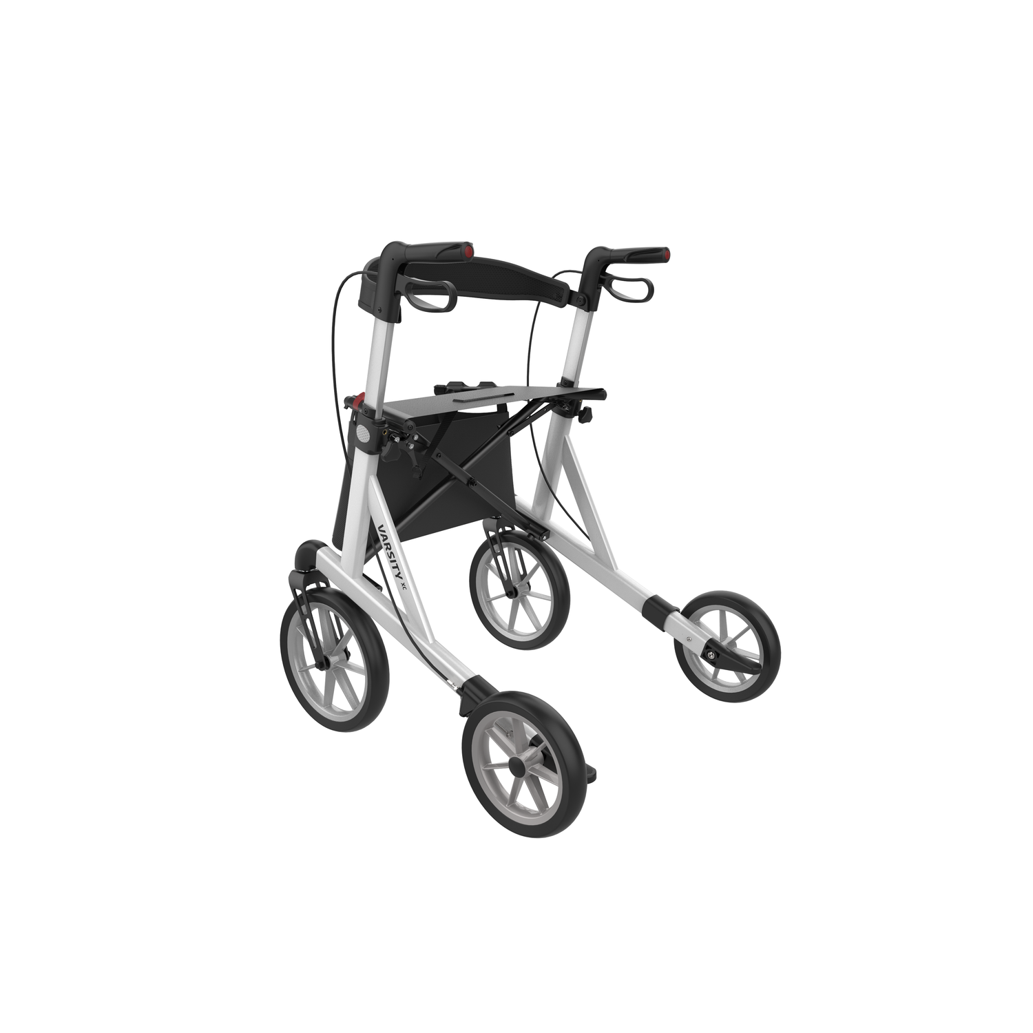 Rehasense Varsity XC Outdoor Rollator – All-Terrain Folding Walker with Seat