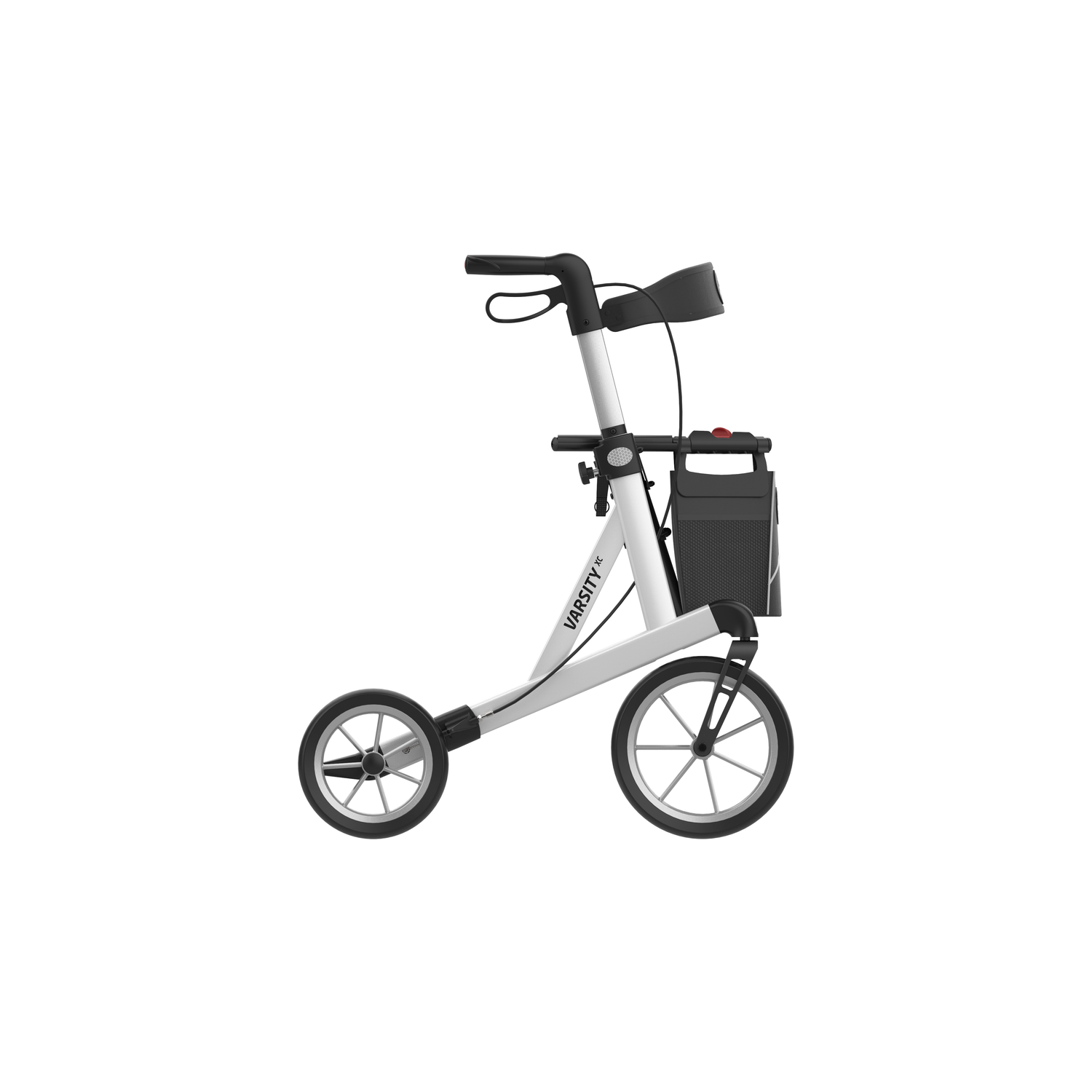Rehasense Varsity XC Outdoor Rollator – All-Terrain Folding Walker with Seat