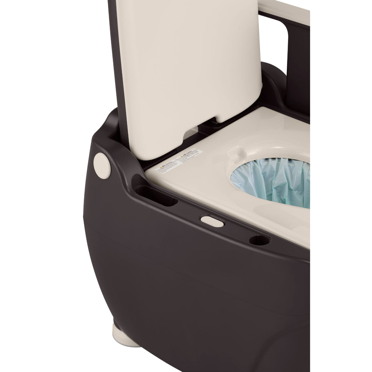 Wrappon ORB with armrest removed, showing the open mounting sockets for side transfers
