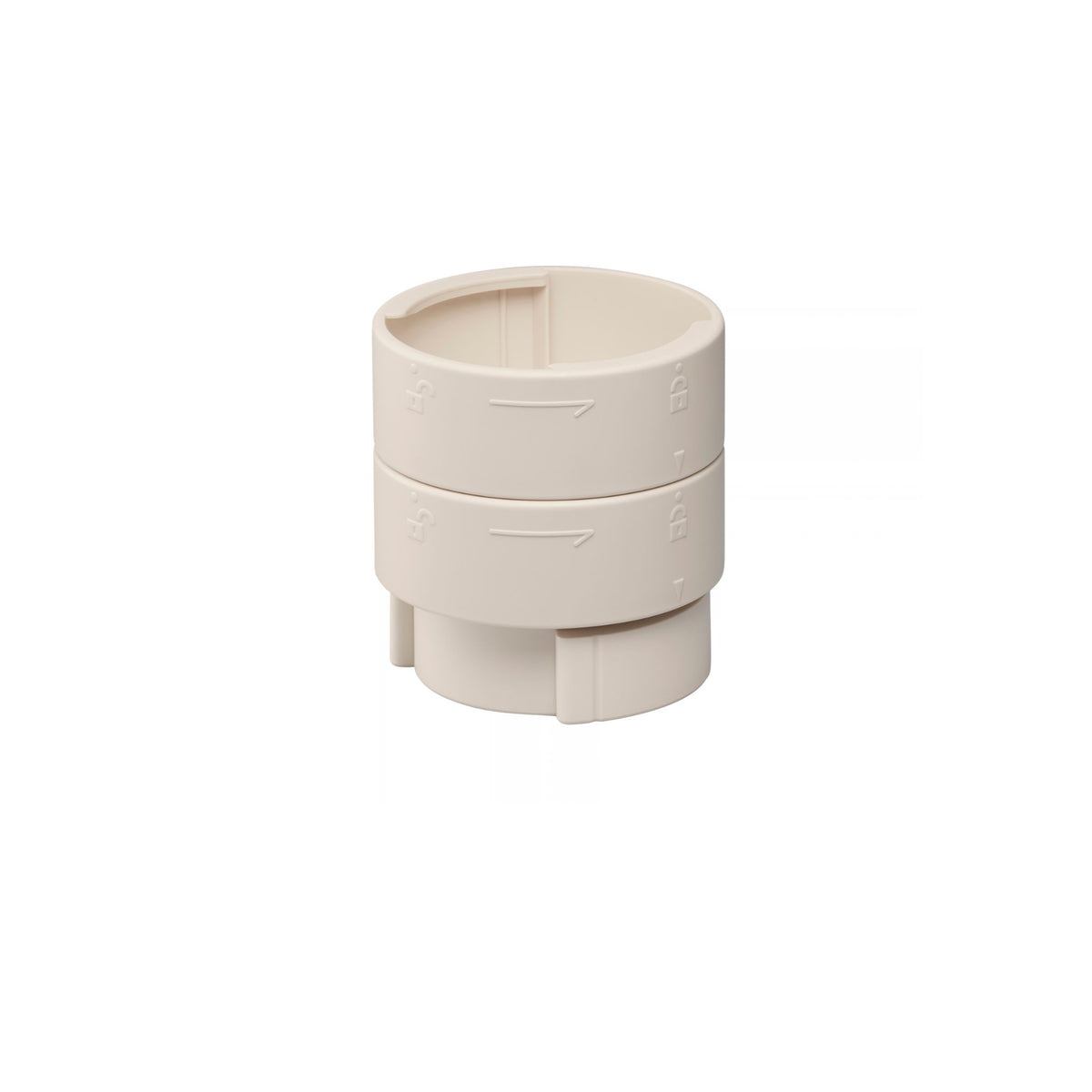 Two-ring twist-lock leg extender for raising the seat height of the Wrappon ORB
