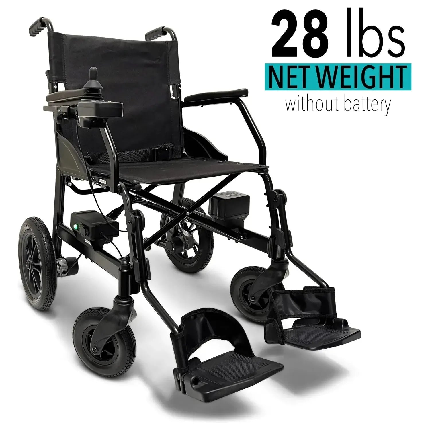 ComfyGo X-lite And X-Lite Max with Extended Range Battery, Ultra Lightweight Foldable Electric Wheelchair for Travel