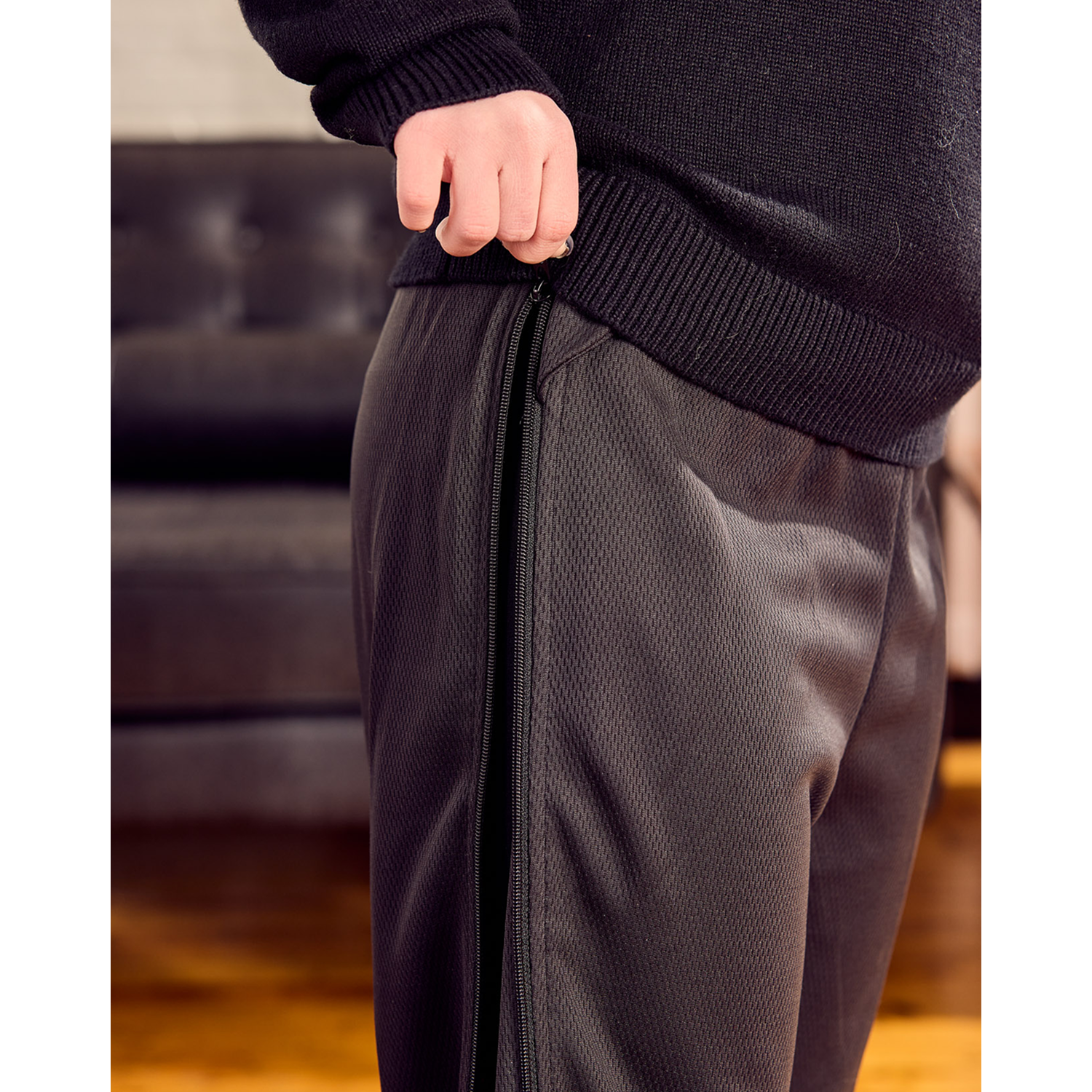zipOns Youth Heavyweight Adaptive Pants by befree