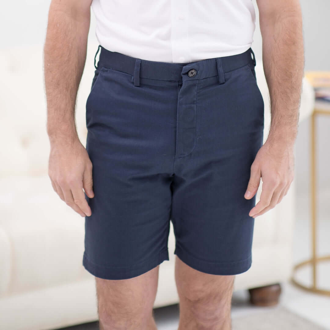 easy dressing chino shorts with caregiver loops MagnaReady