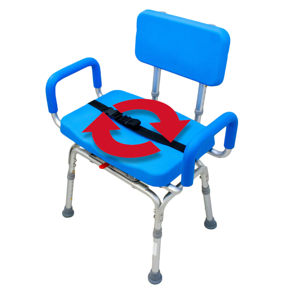 Revolution Pivoting Bariatric Swivel Shower Chair - 600lb Capacity
