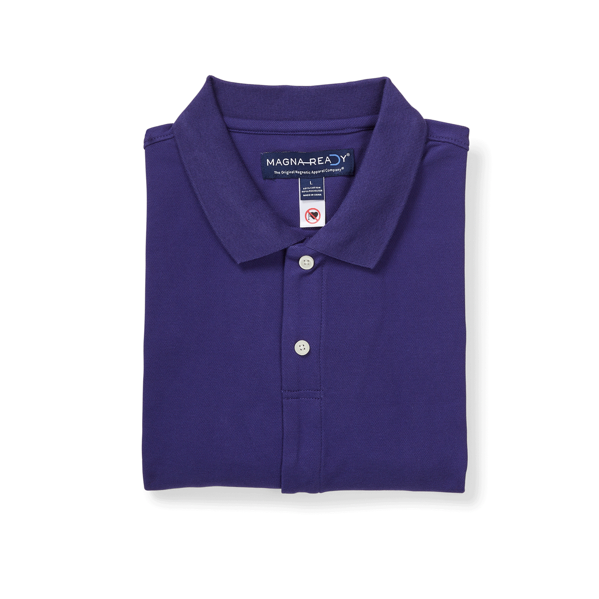 MagnaReady Adaptive Magnetic Polo Shirt – Easy Dressing Polo for Seniors