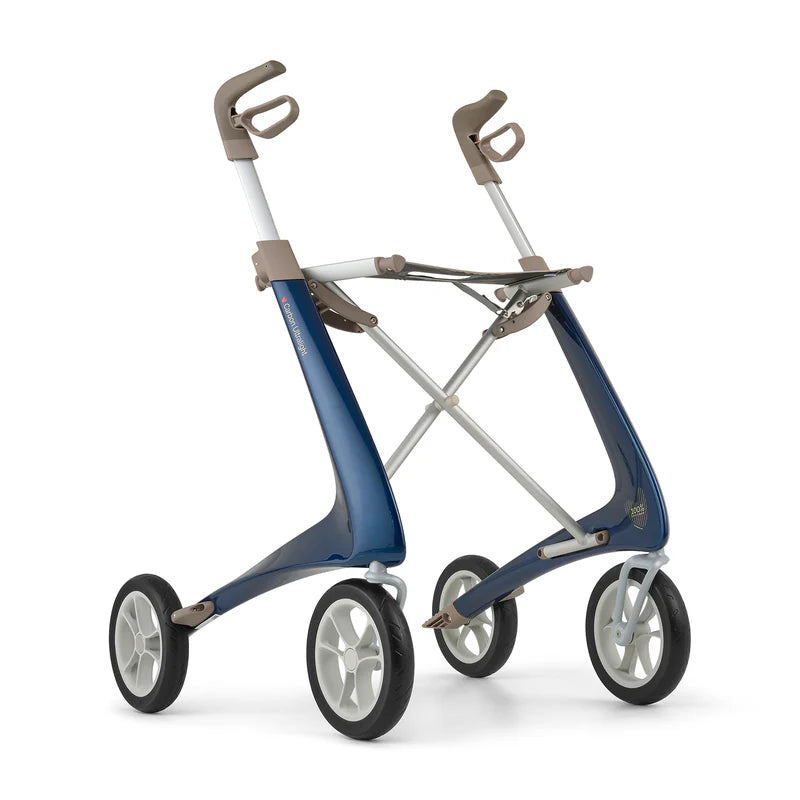 byACRE Carbon Ultralight Rollator – Lightweight Carbon Fiber Folding Walker (Up to 285 lb Capacity)