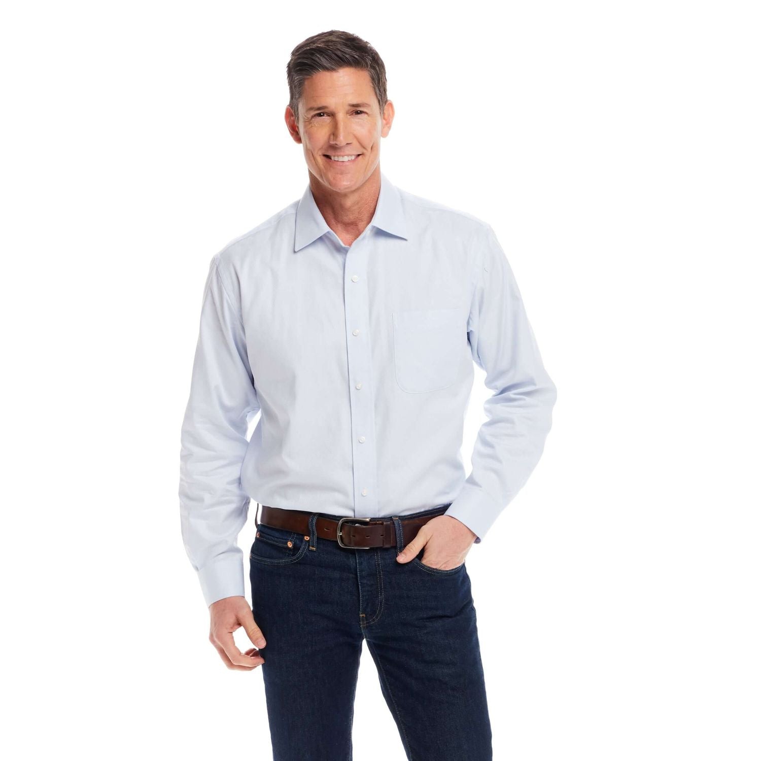 MagnaReady® Ryan Adaptive Magnetic Shirt – Easy Dressing Cotton Button-Down